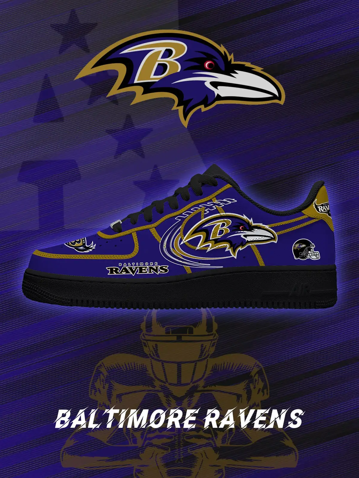 Baltimore Football V.2 Custom Sneakers