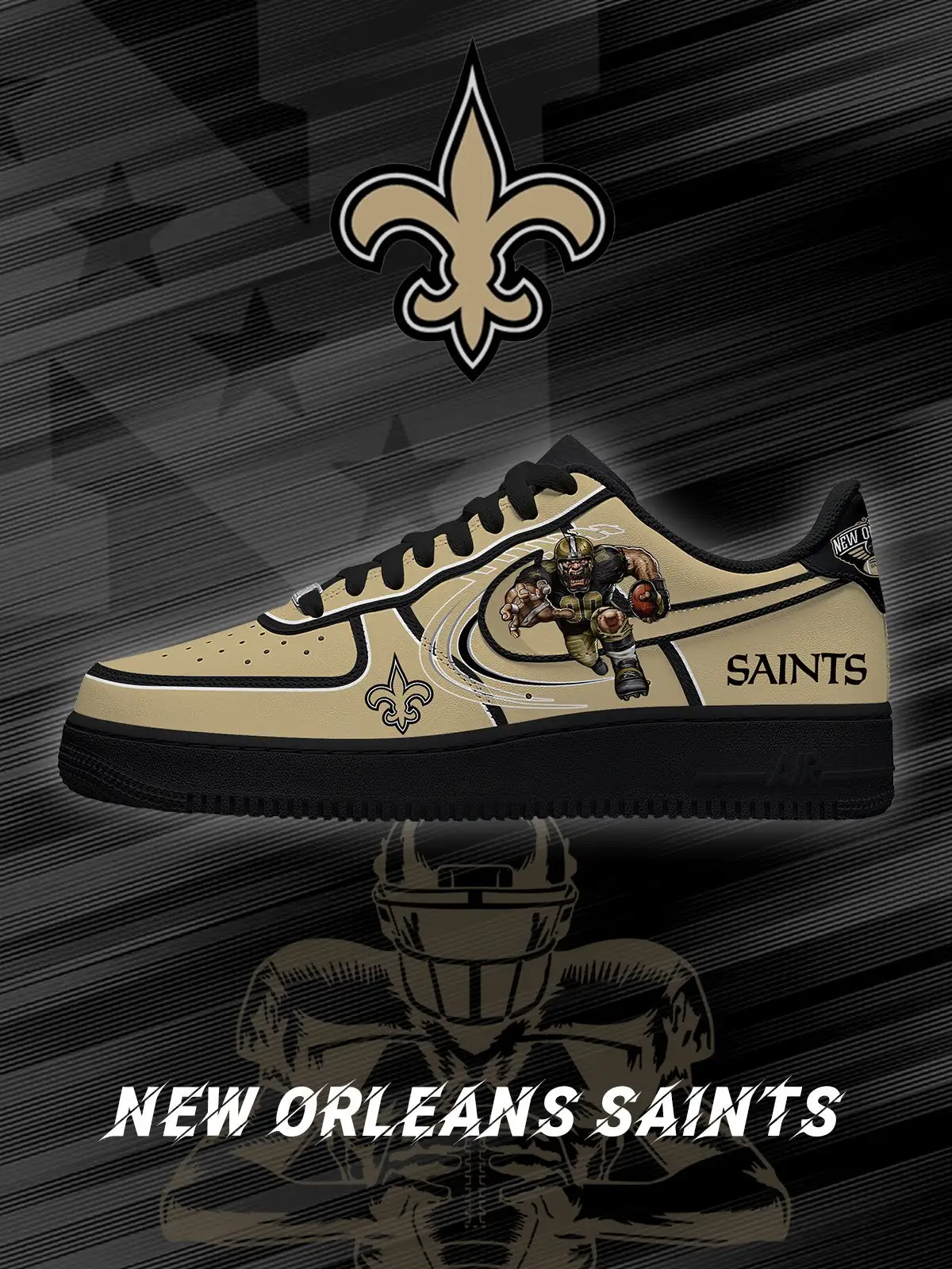 New Orleans Football V.2 Custom Sneakers