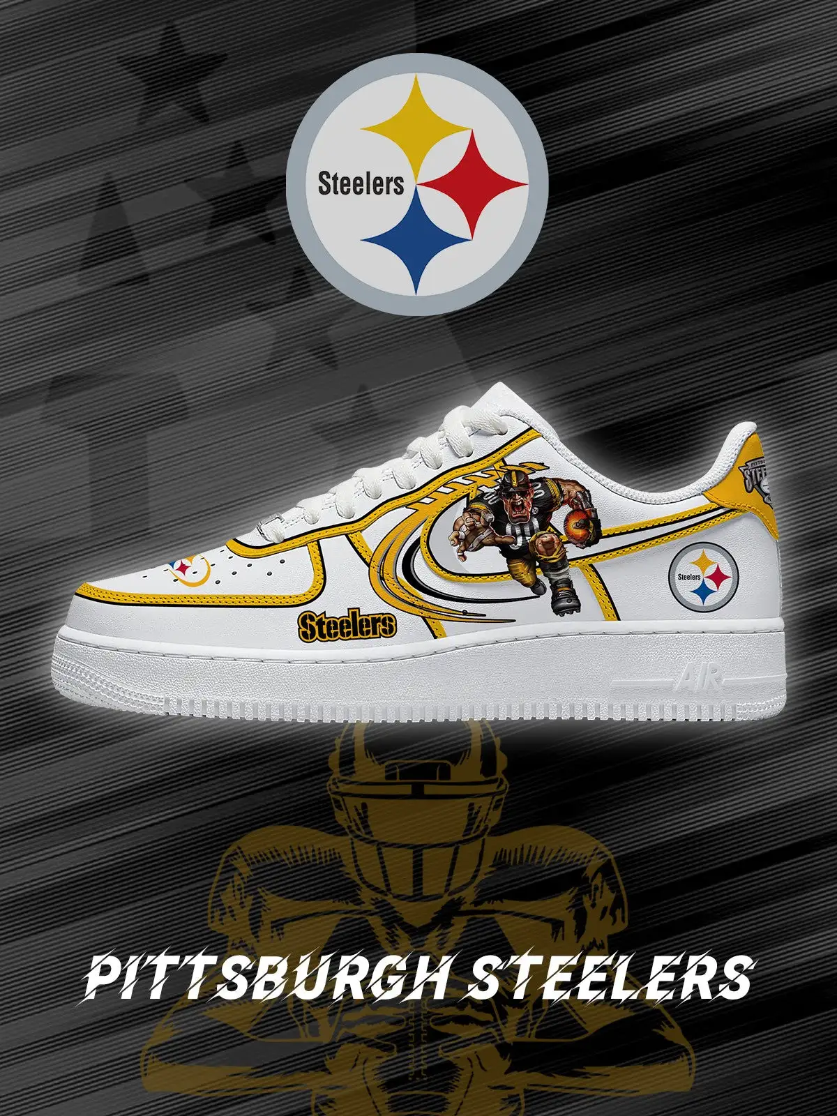 Pittsburgh Football V.2 Custom Sneakers