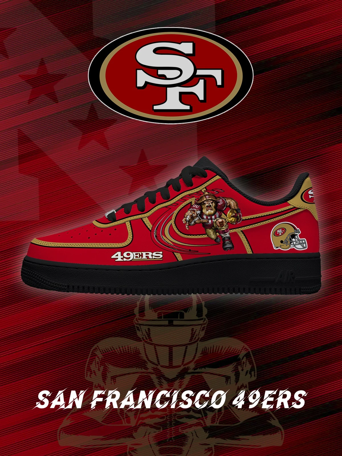 San Francisco Football V.2 Custom Sneakers