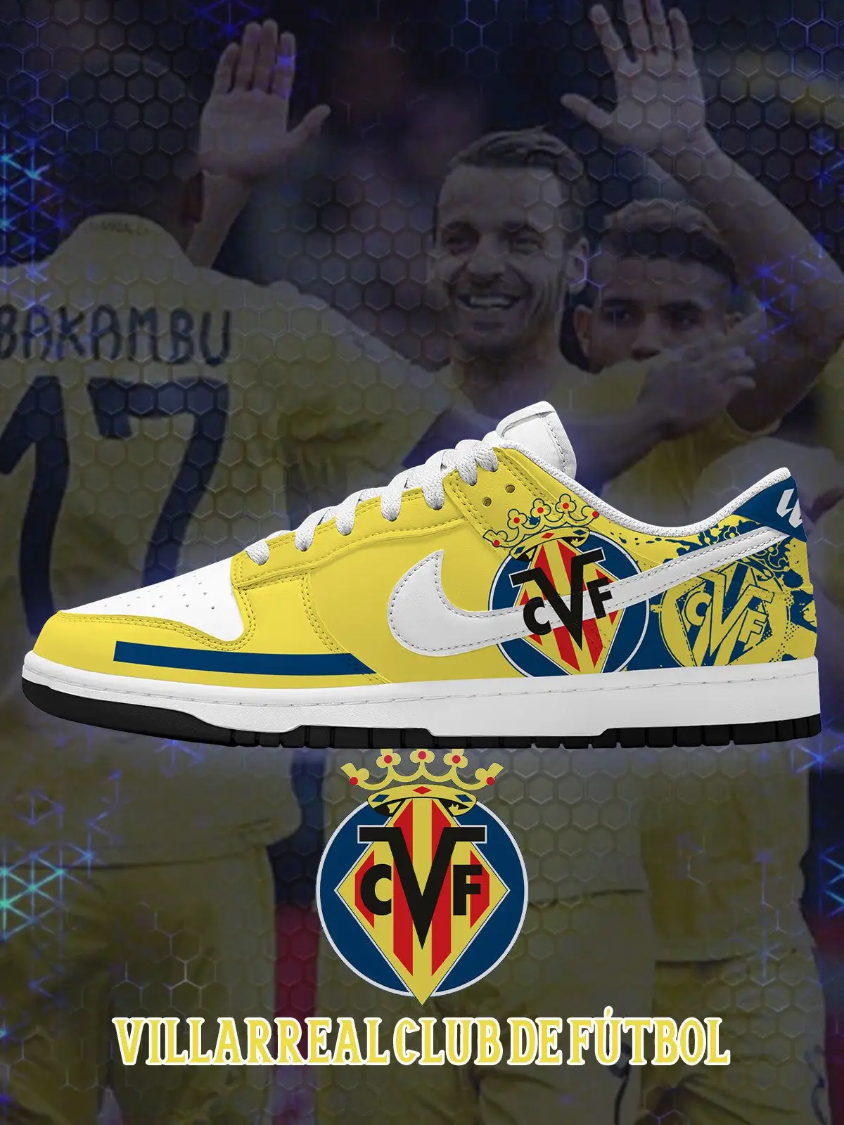 Villarreal V.1 Custom Court-Low Sneakers