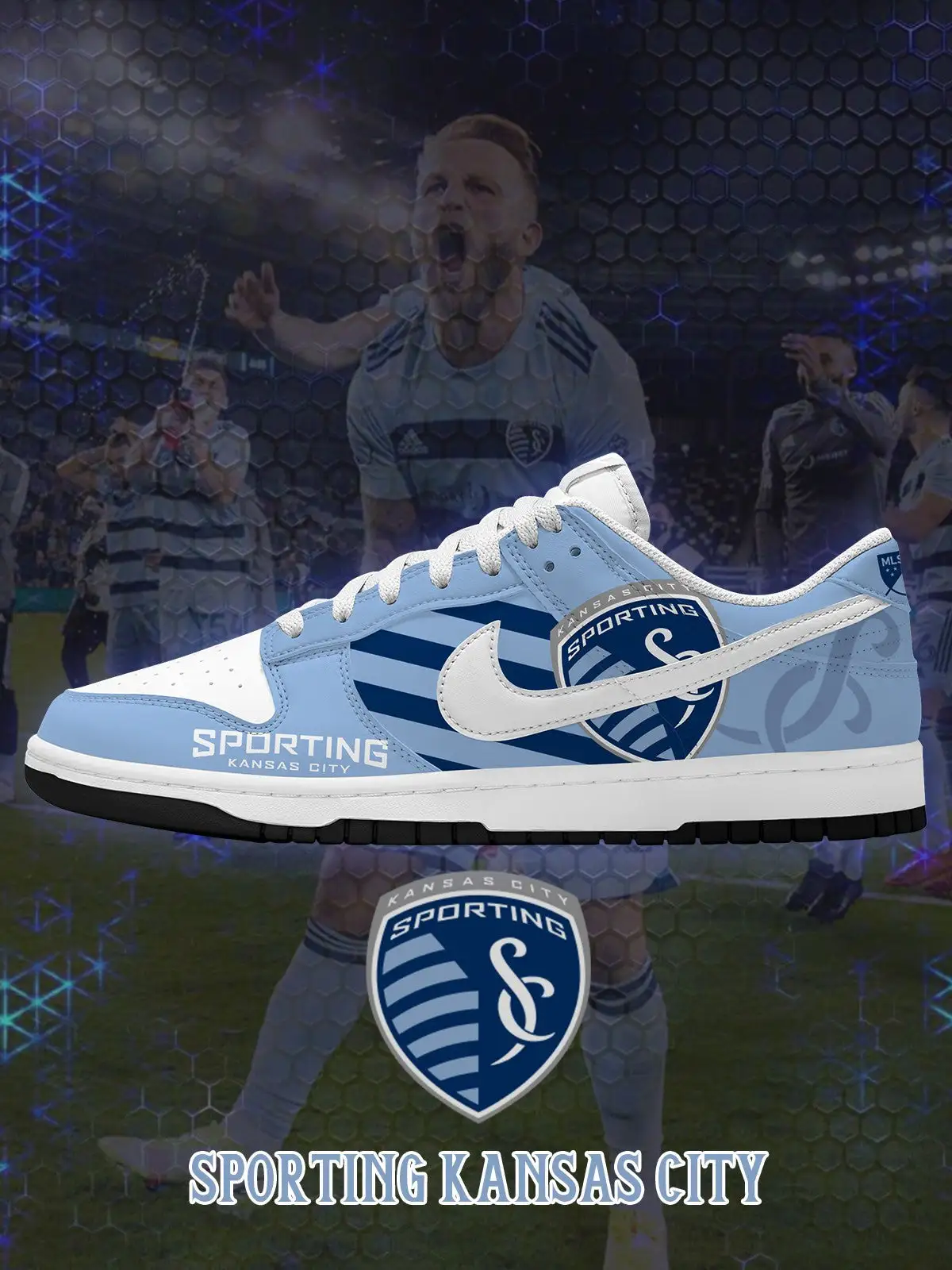 Kansas City V.1 Custom Court-Low Sneakers