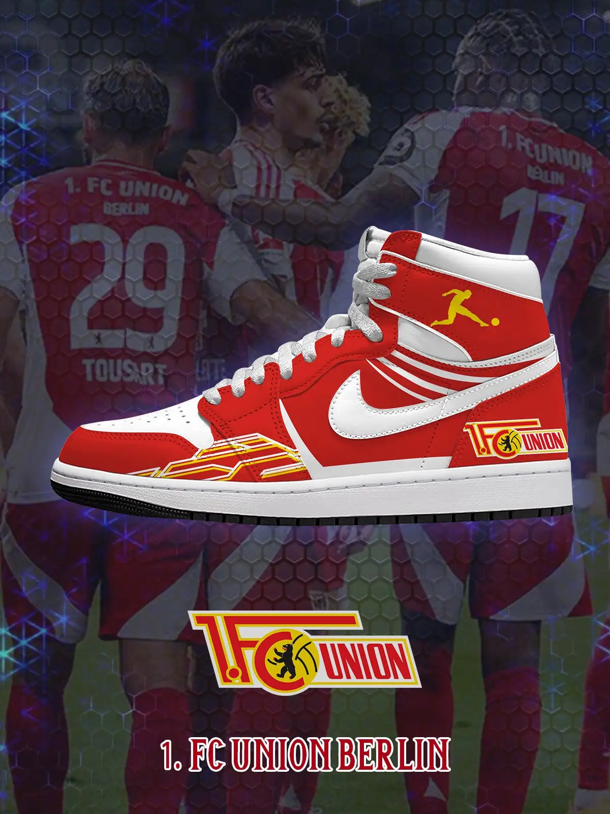 Union Berlin V.1 Custom High-Top Sneakers