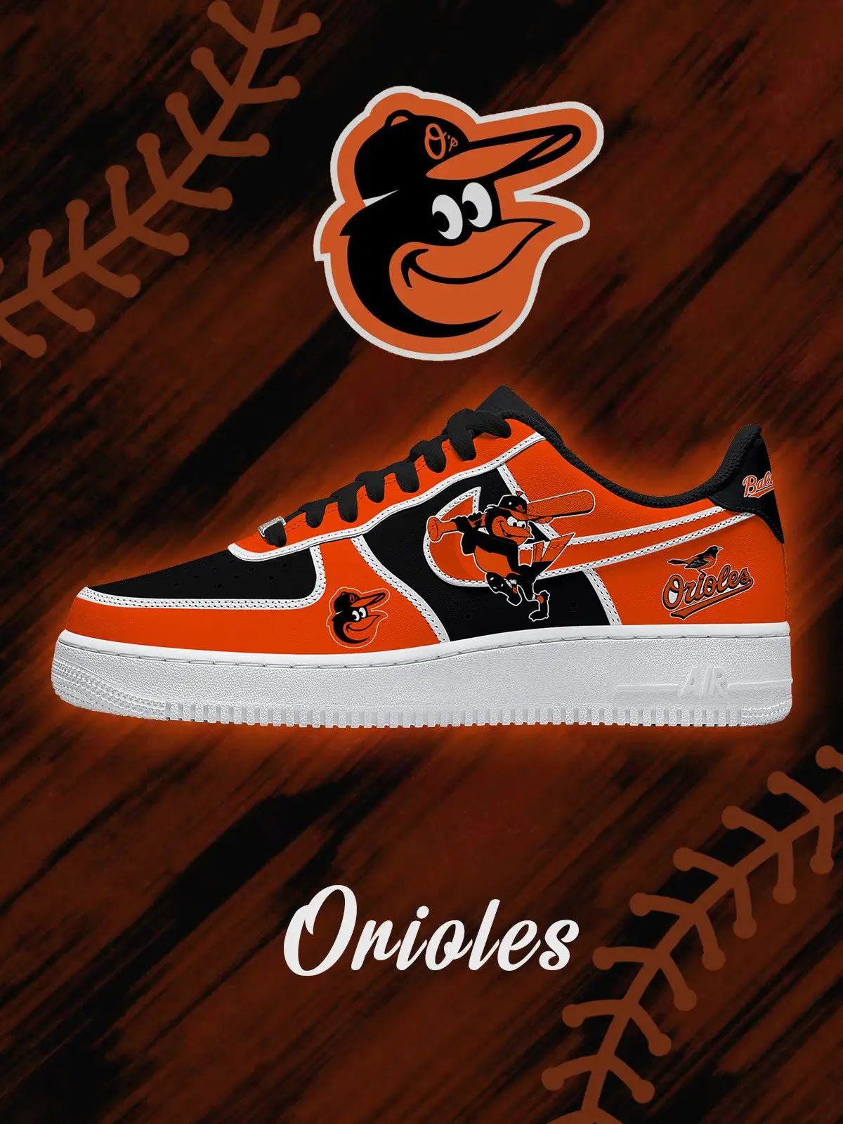 Baltimore Baseball V.2 Custom Sneakers