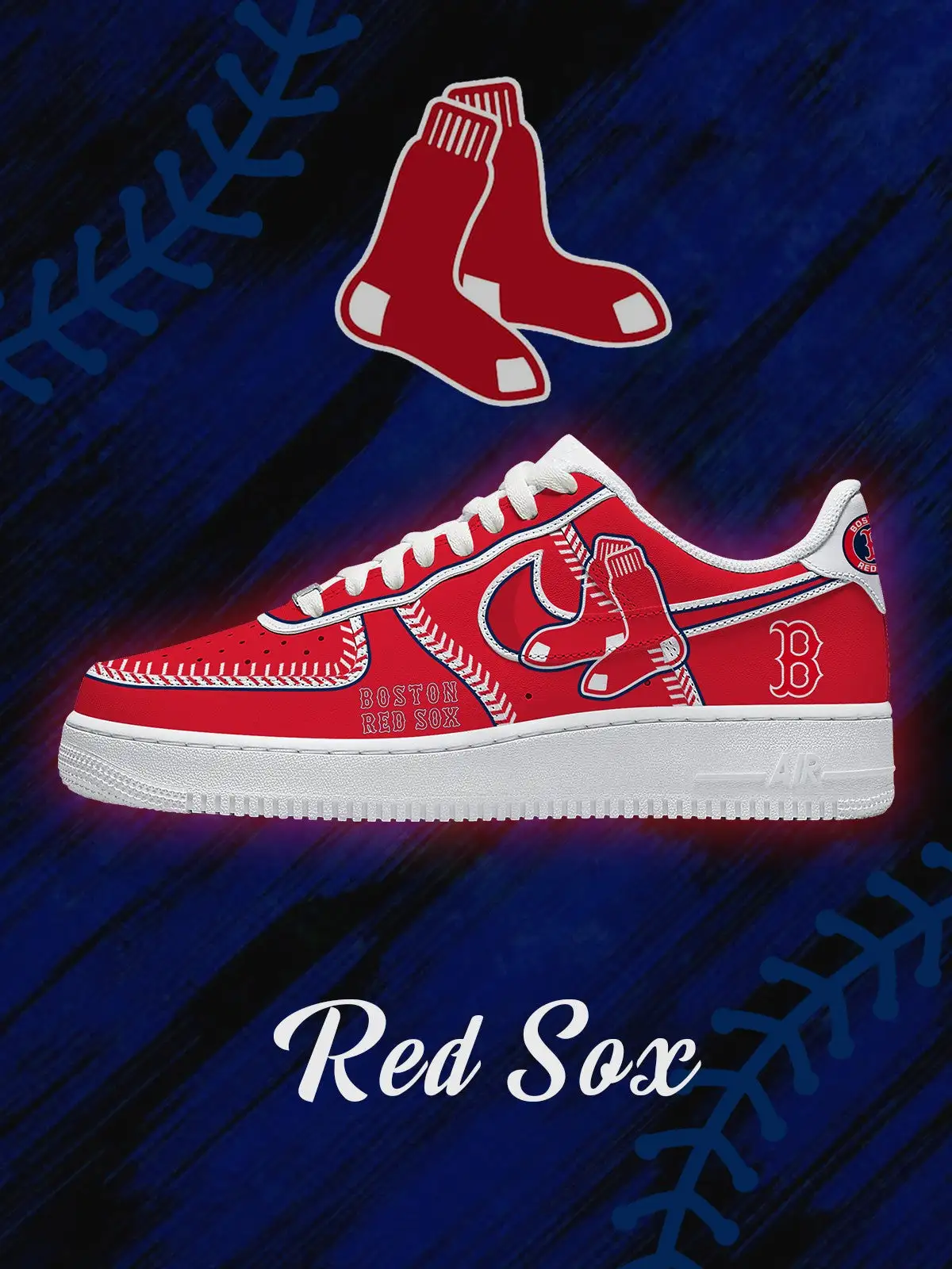 Boston Baseball V.2 Custom Sneakers