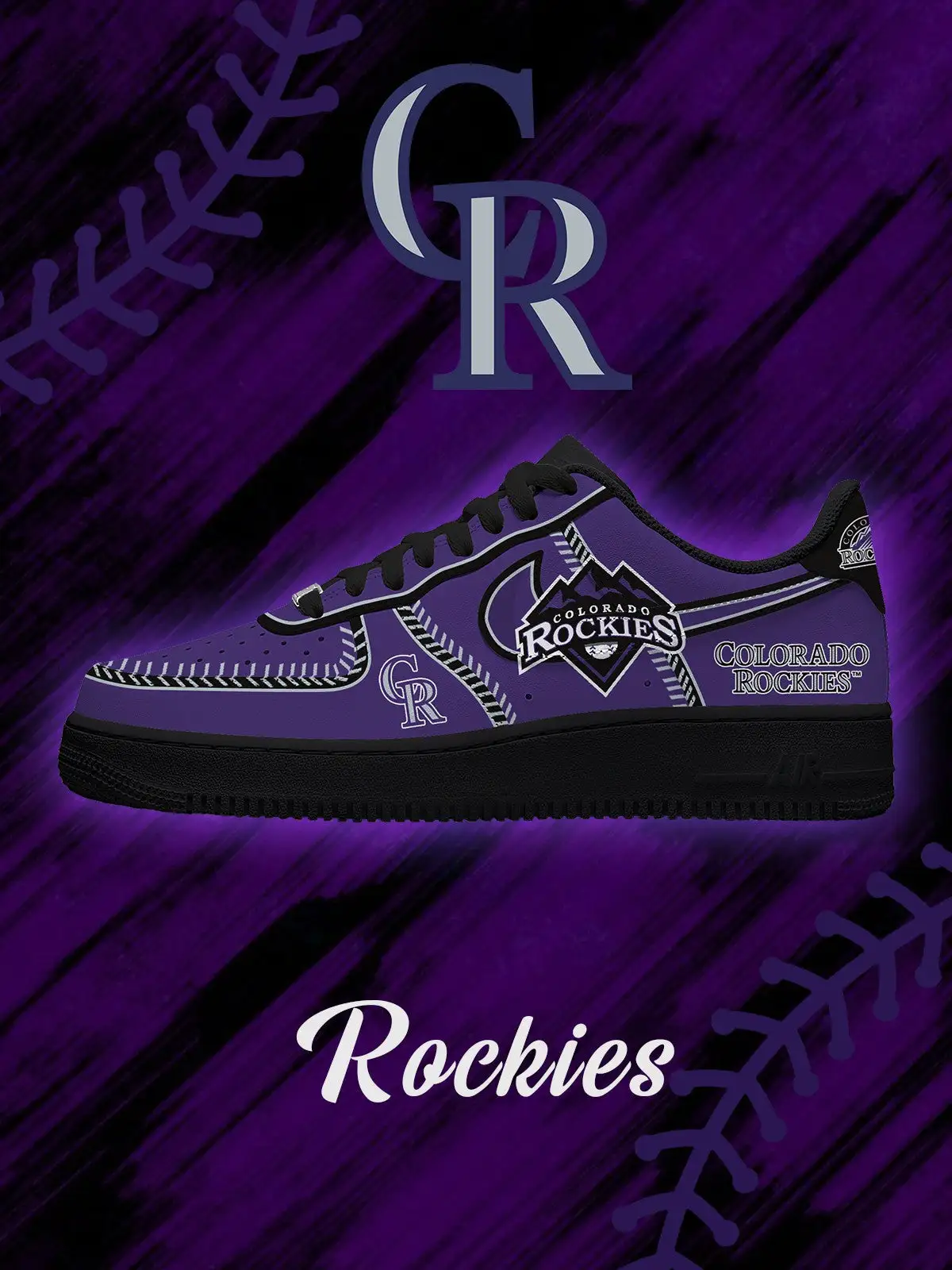 Colorado Baseball V.2 Custom Sneakers