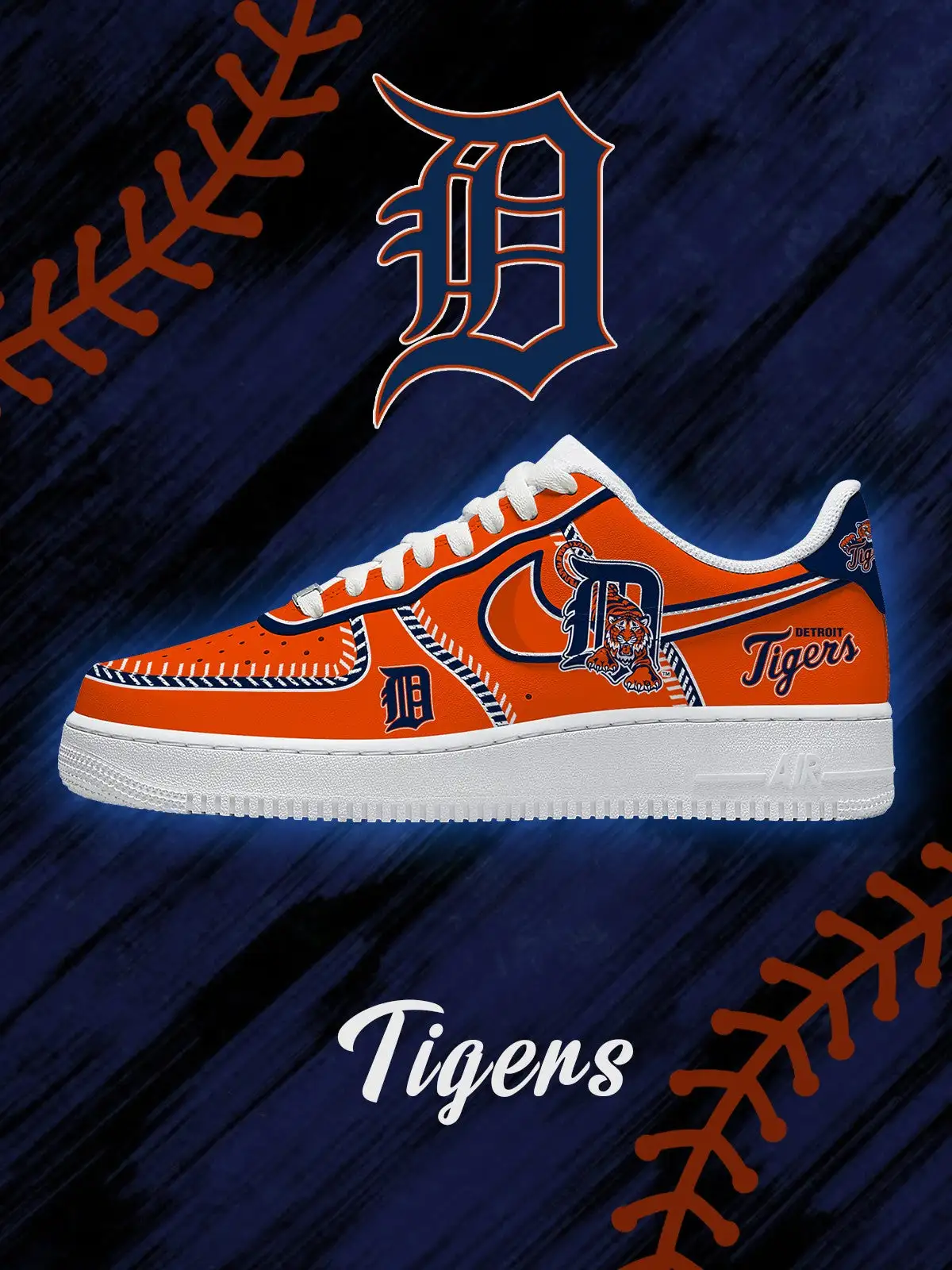 Detroit Baseball V.2 Custom Sneakers