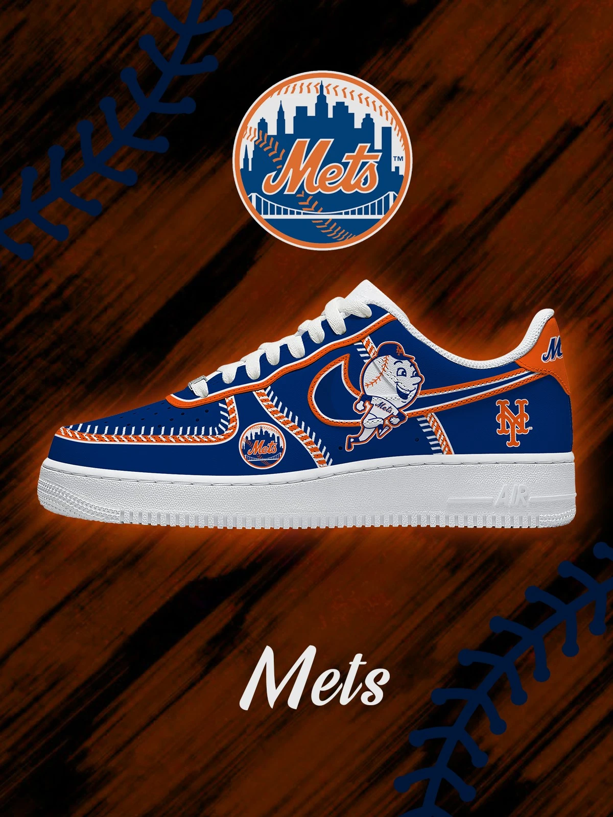 NYM Baseball V.4 Custom Sneakers