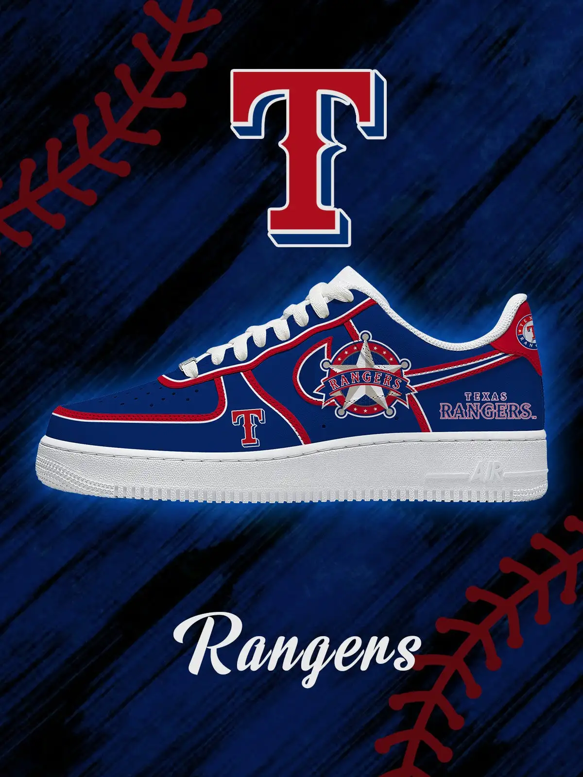 Texas Baseball V.2 Custom Sneakers