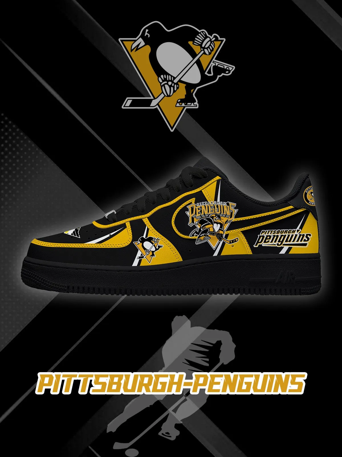 Pittsburgh Hockey V.2 Custom Sneakers