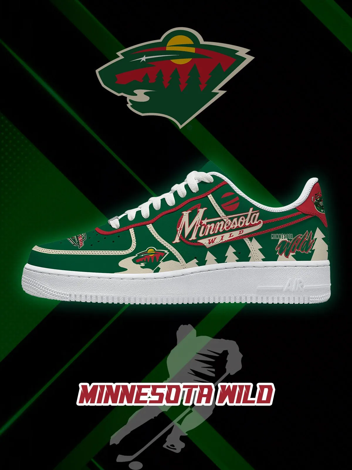 Minnesota Hockey V.2 Custom Sneakers