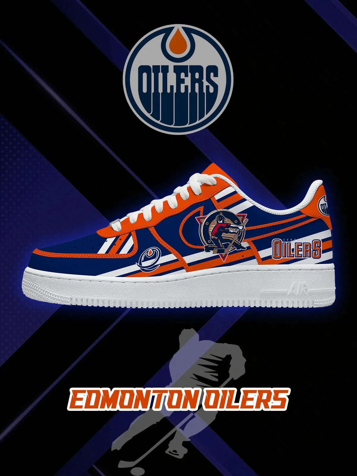 Edmonton Hockey V.2 Custom Sneakers