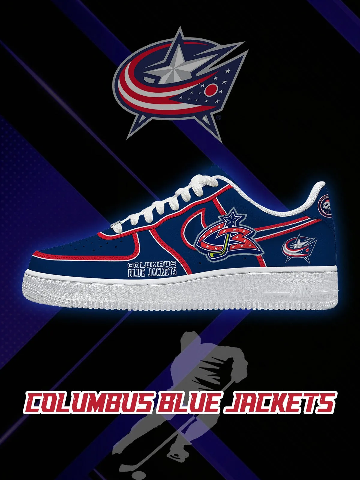 Columbus Hockey V.2 Custom Sneakers
