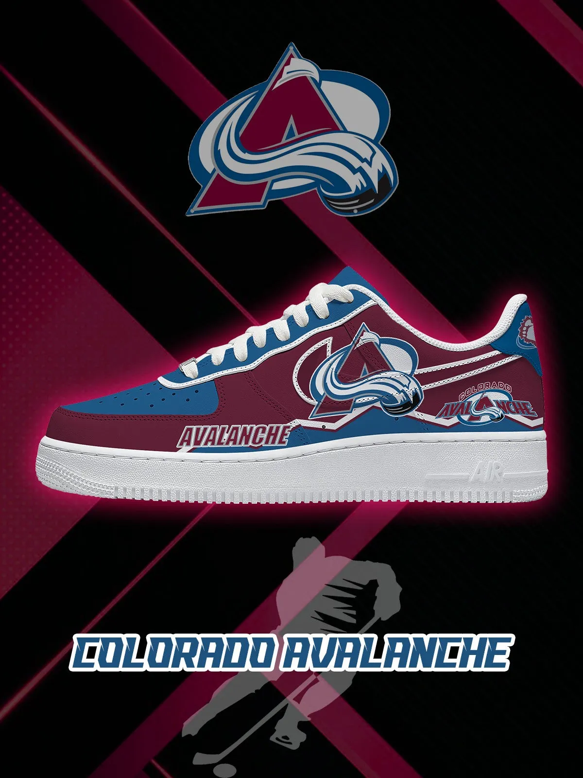 Colorado Hockey V.2 Custom Sneakers