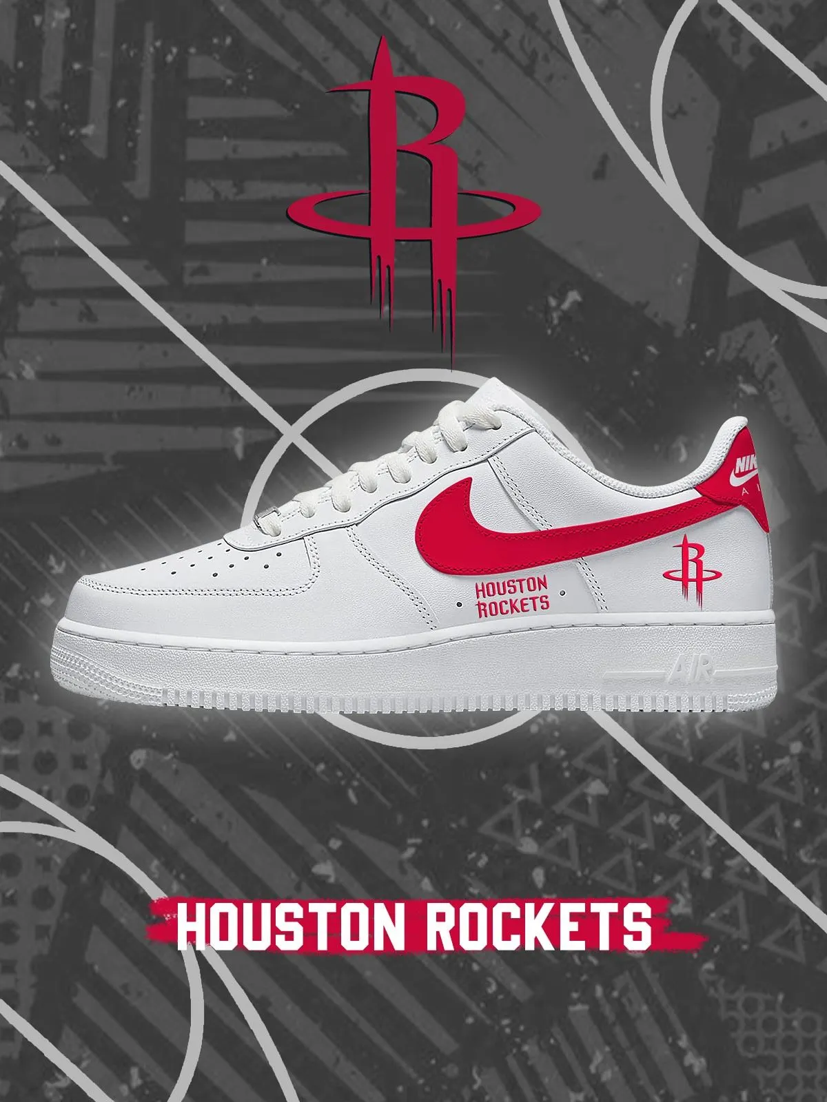 Houston Basketball Custom Sneakers