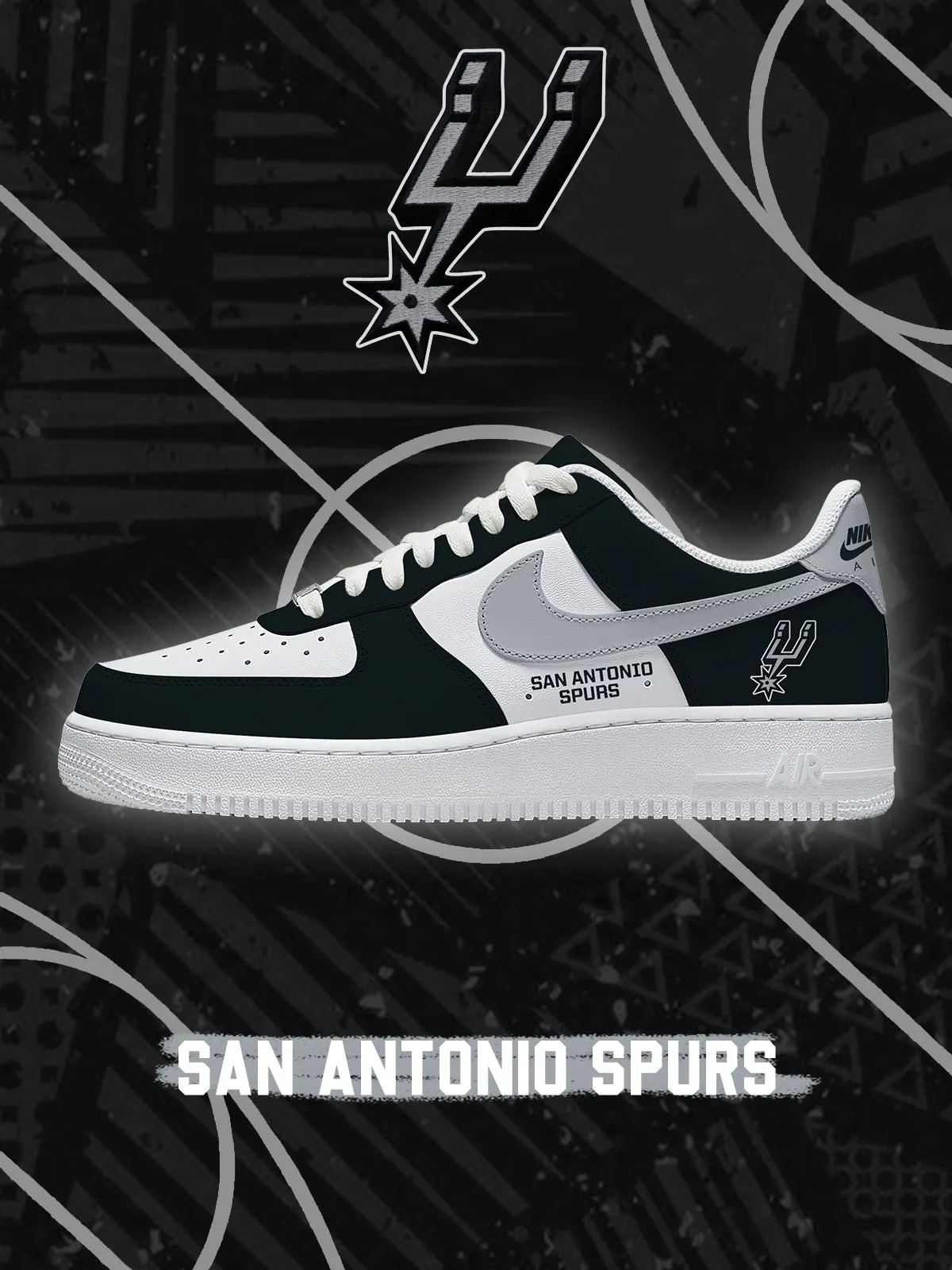 San Antonio Basketball Custom Sneakers