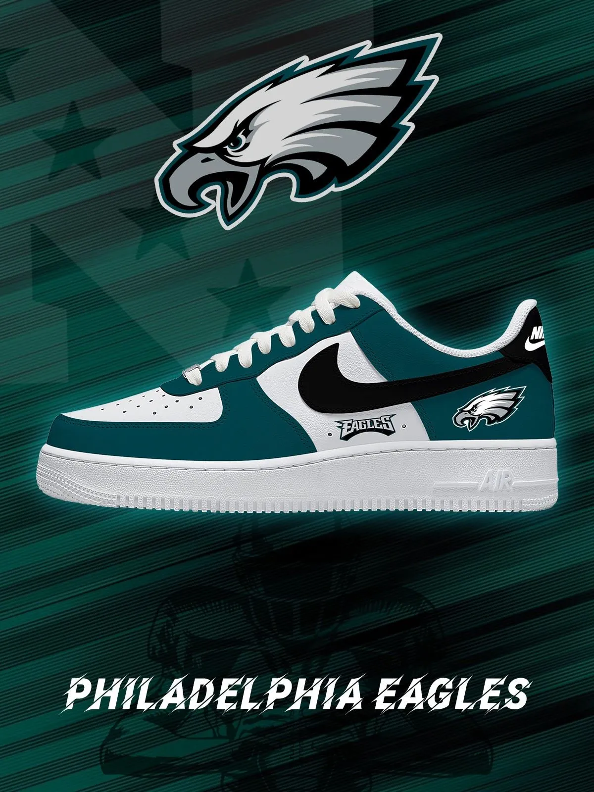 Philadelphia Football Custom Sneakers