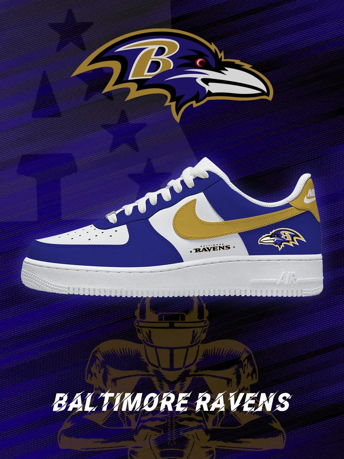 Baltimore Football Custom Sneakers