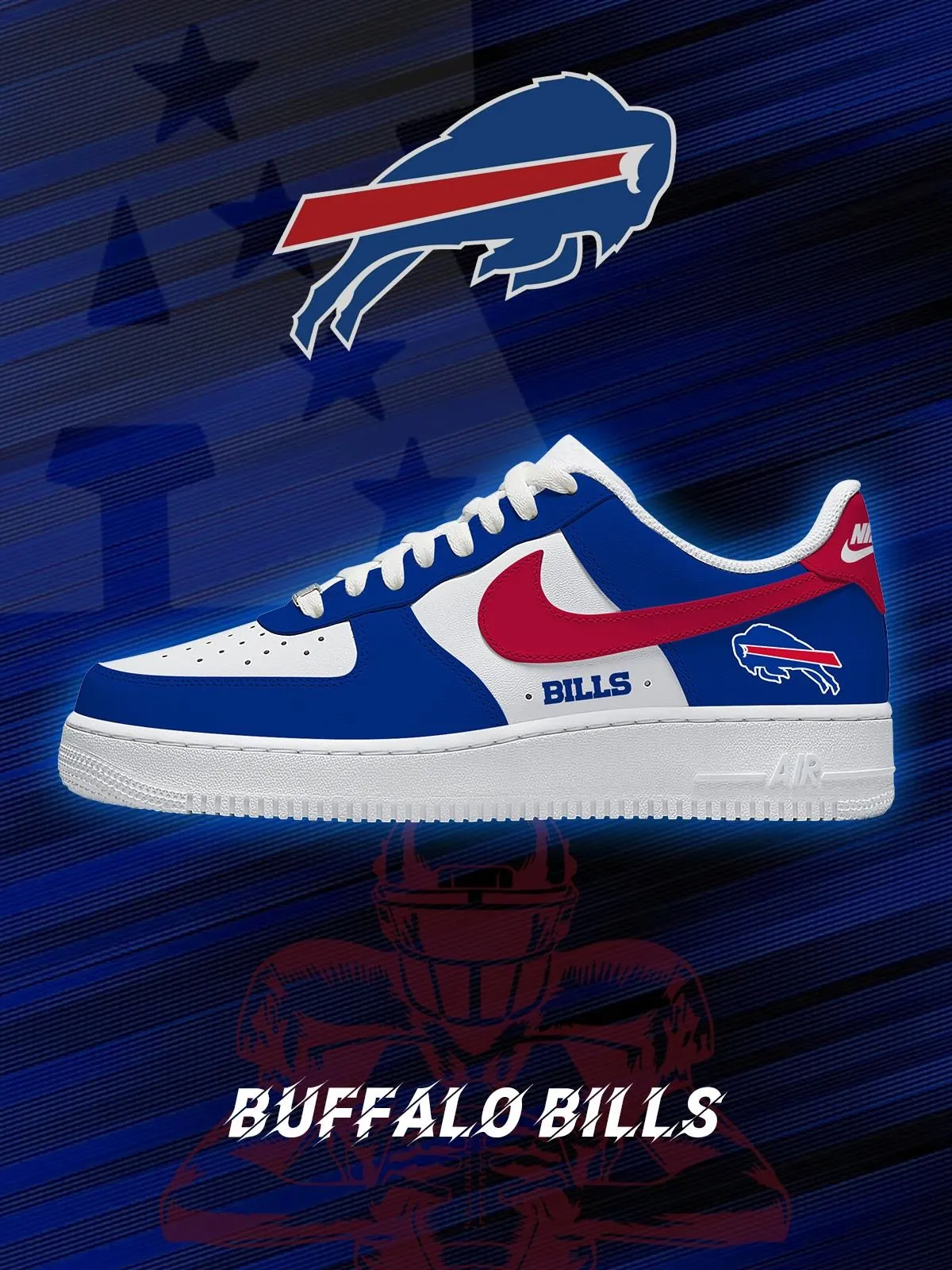 Buffalo Football Custom Sneakers