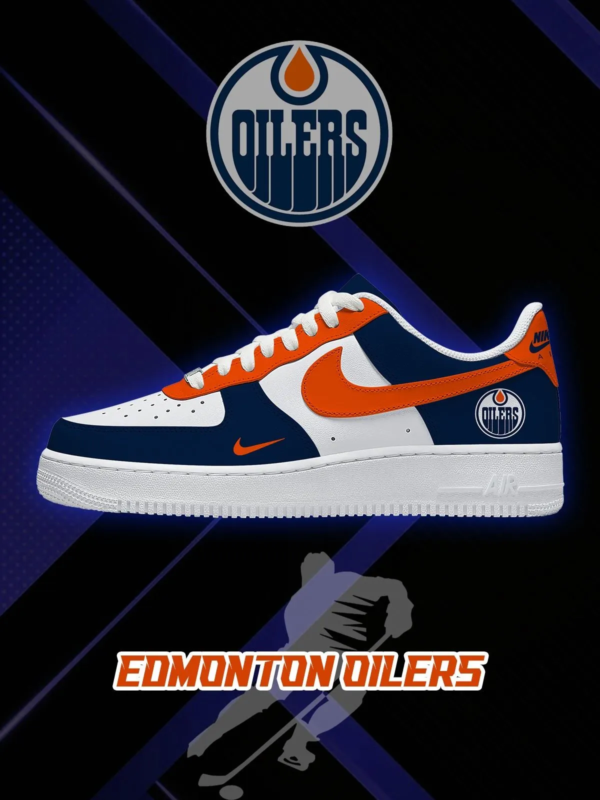 Edmonton Hockey Custom Sneakers