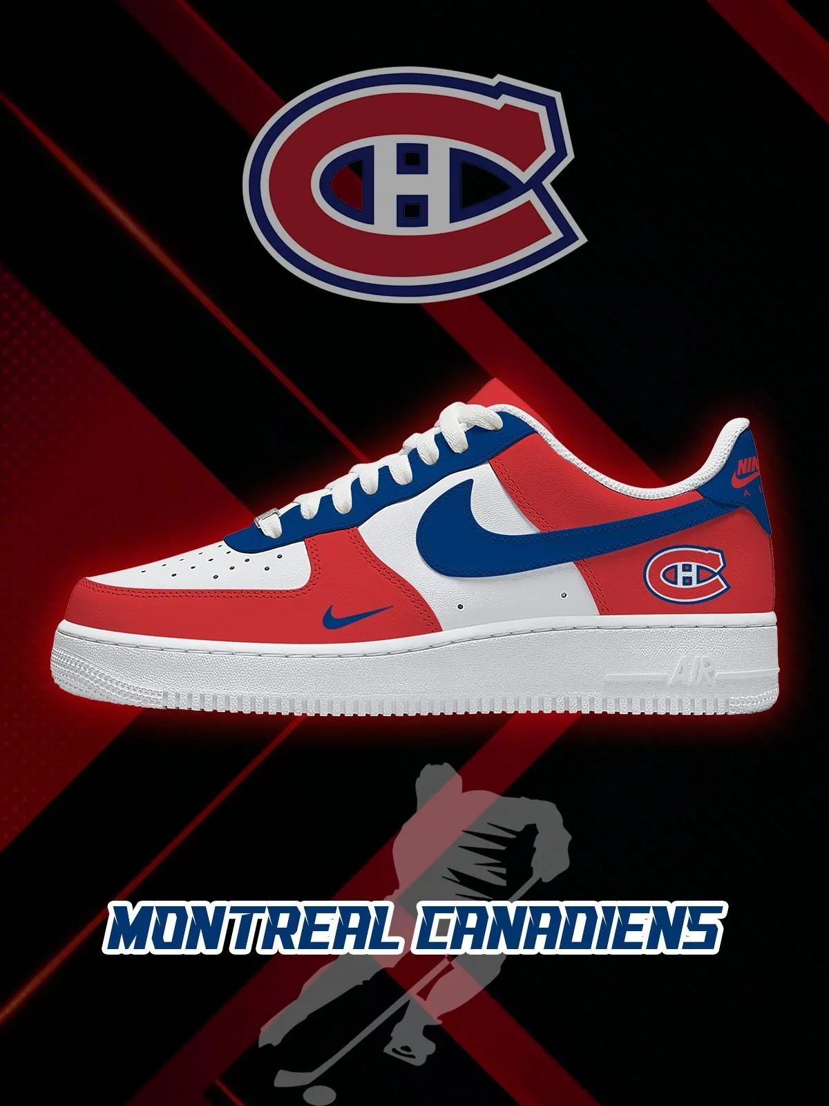 Montreal Hockey Custom Sneakers