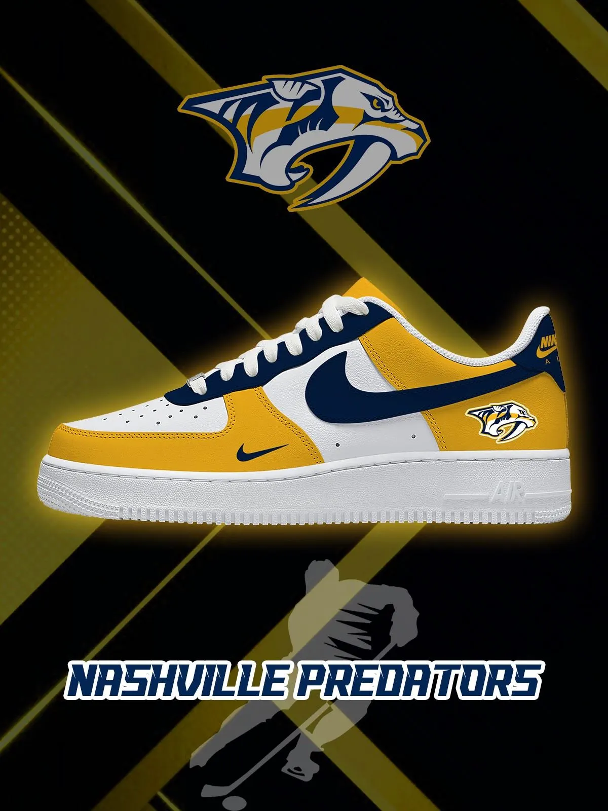 Nashville Hockey Custom Sneakers