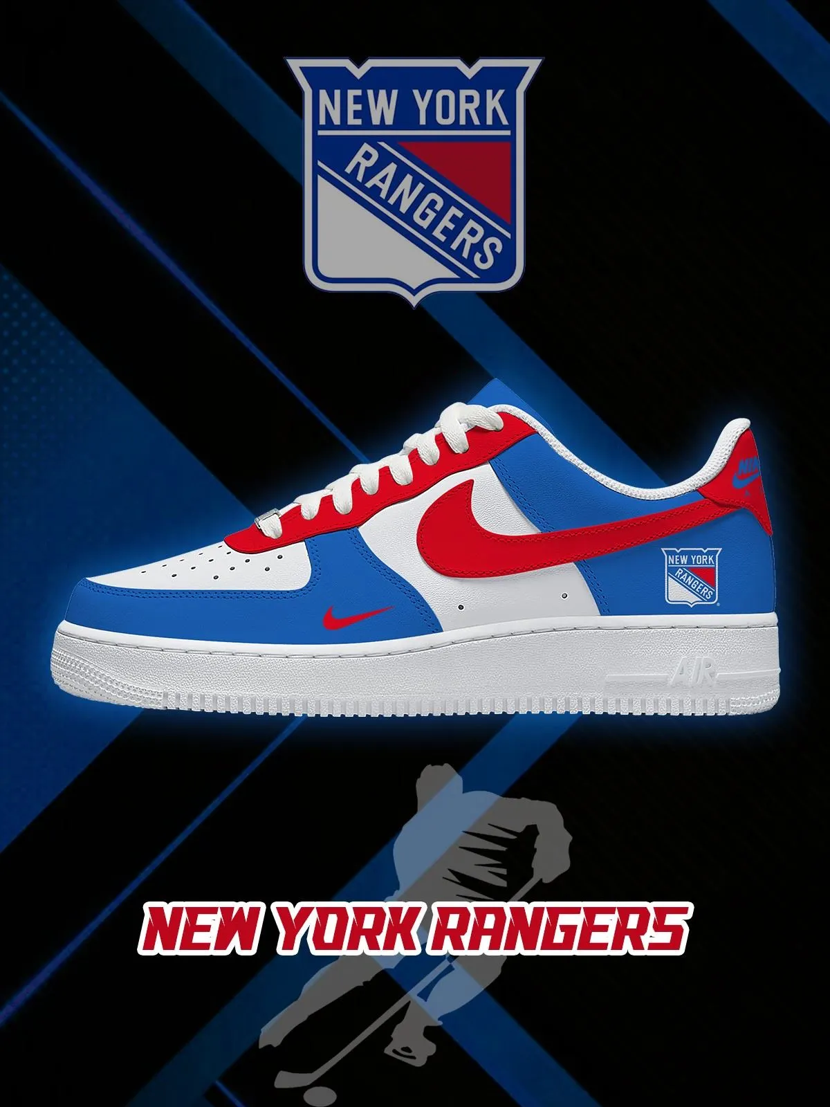 New York Hockey Custom Sneakers