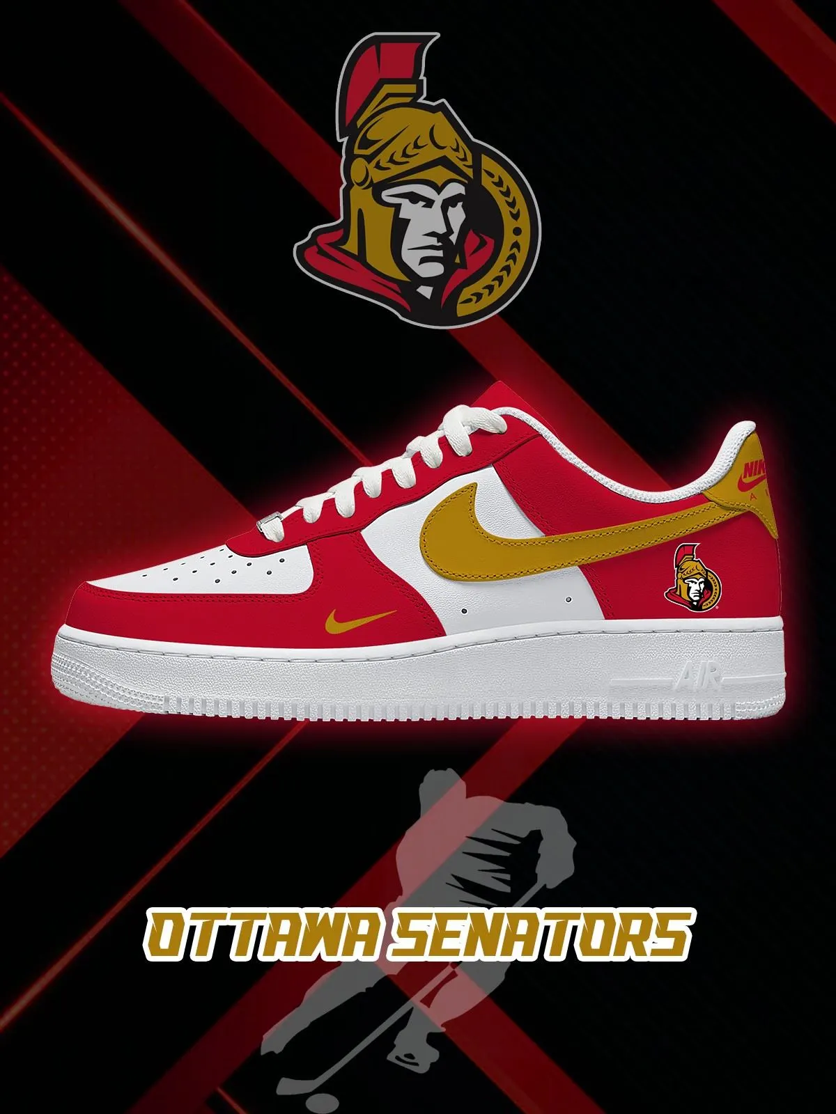 Ottawa Hockey Custom Sneakers
