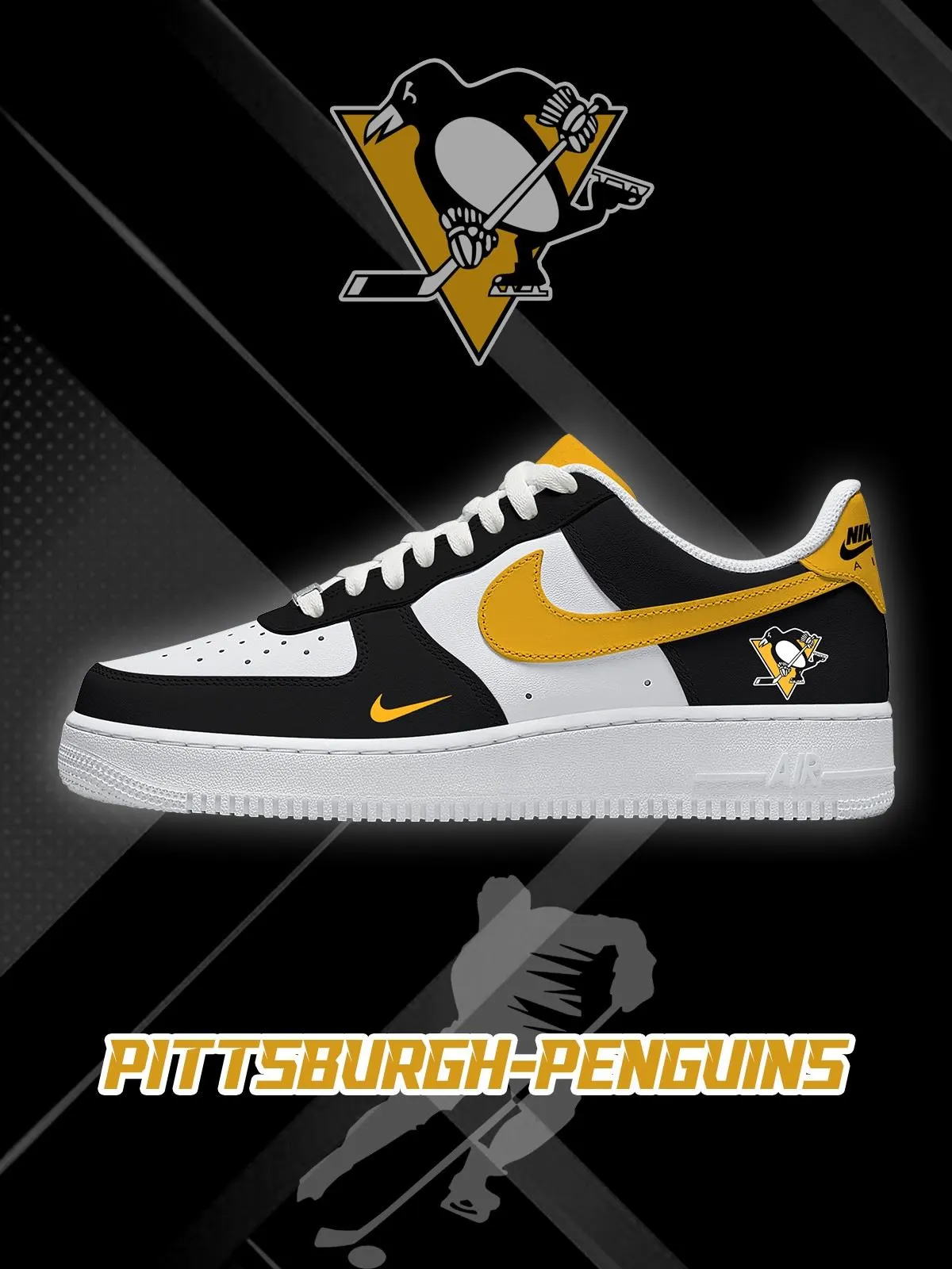 Pittsburgh Hockey Custom Sneakers