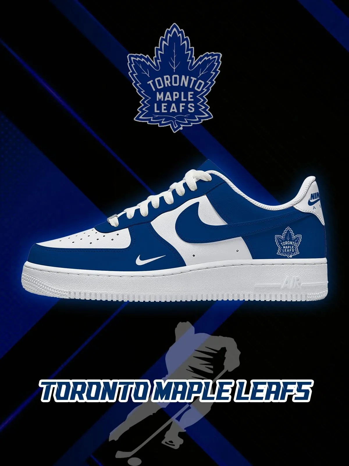 Toronto Maple Hockey Custom Sneakers