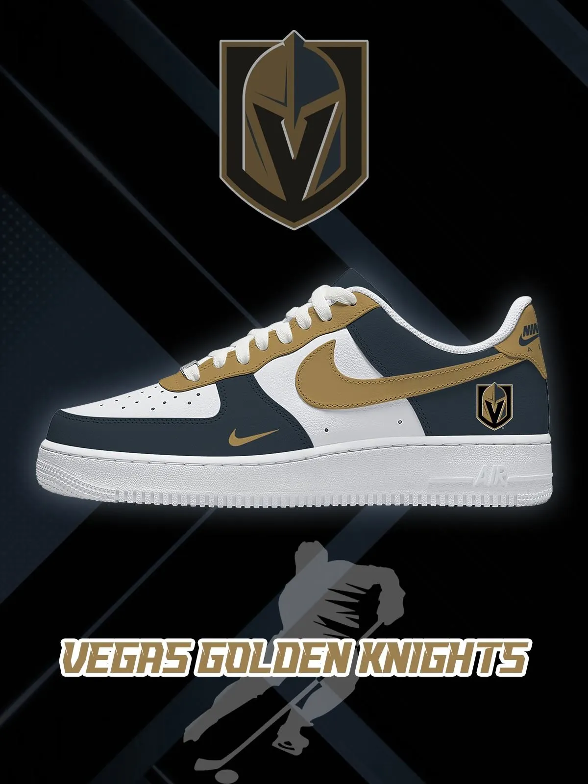 Vegas Golden Hockey Custom Sneakers