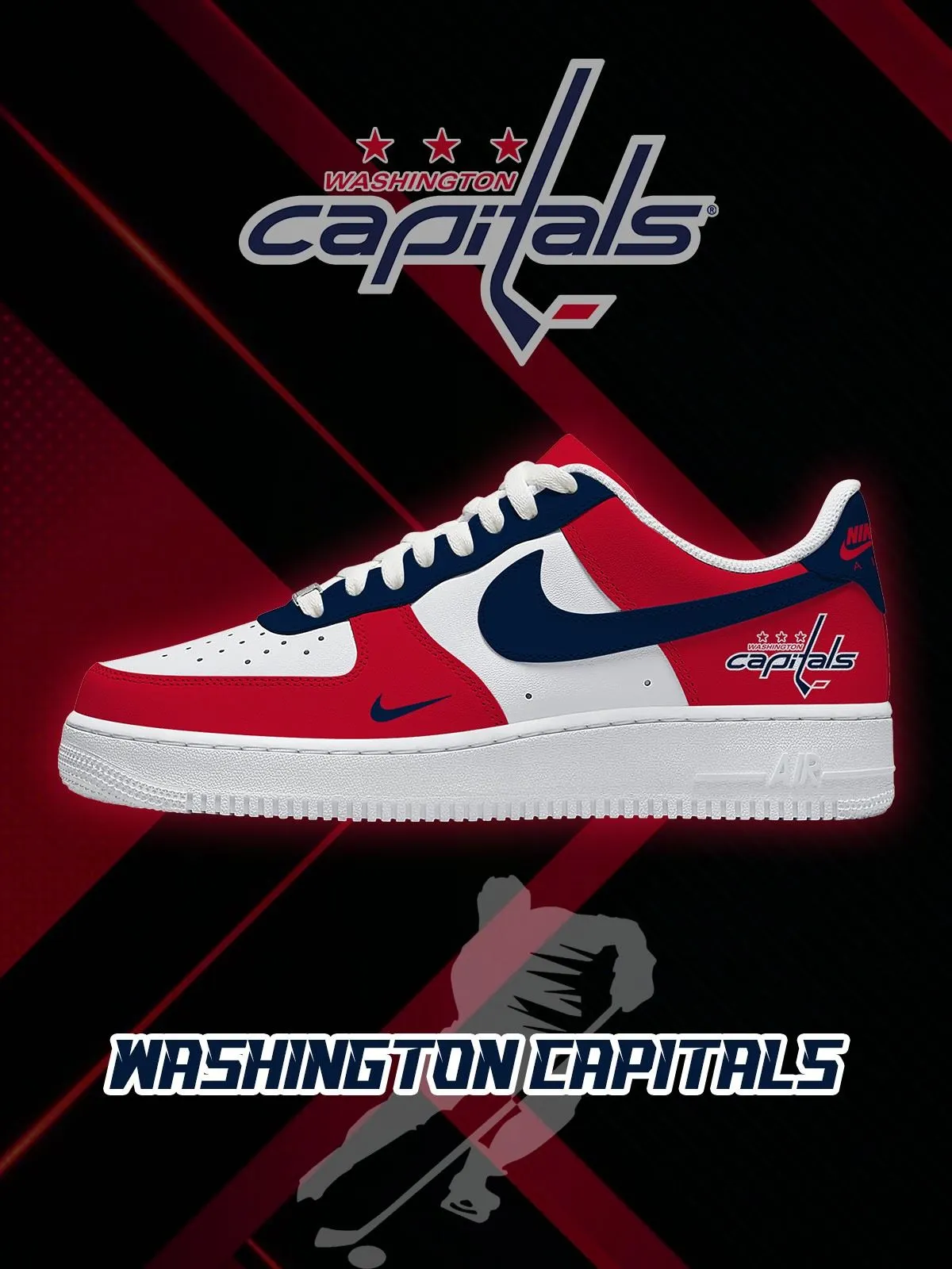 Washington Hockey Custom Sneakers
