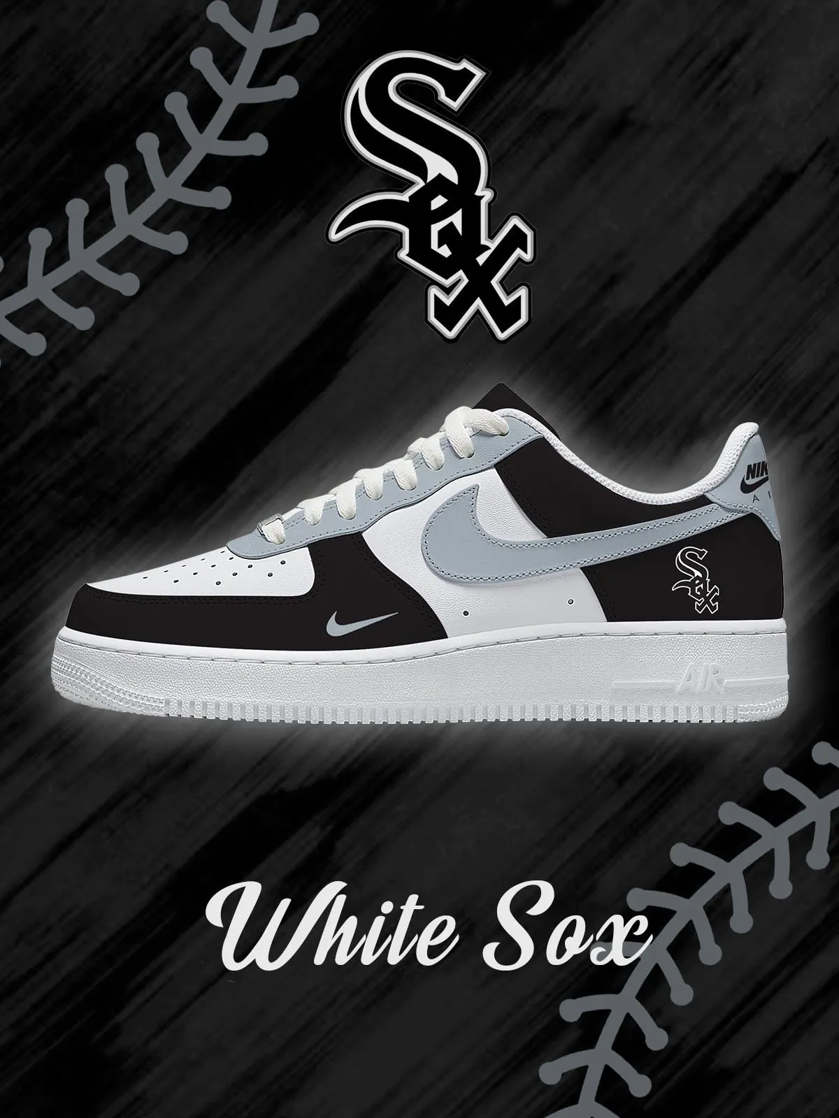 Chicago Baseball Custom Sneakers