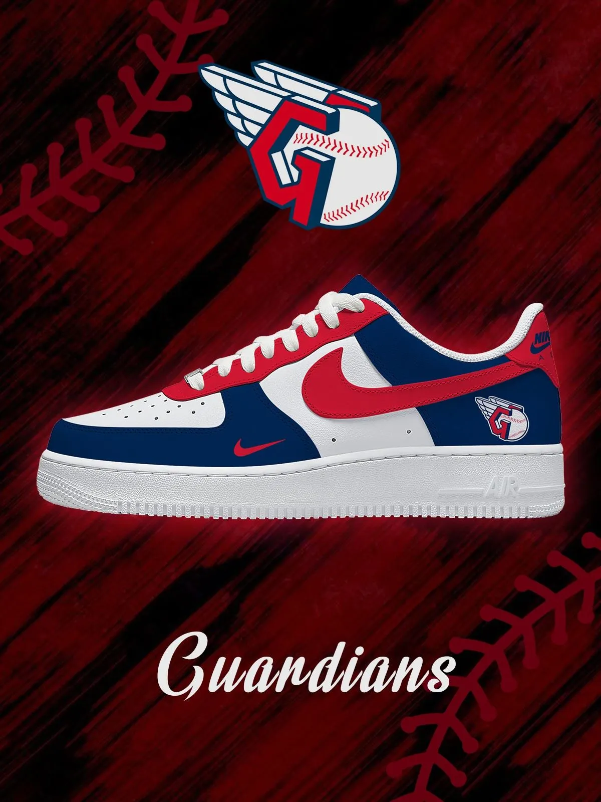Cleveland Baseball Custom Sneakers