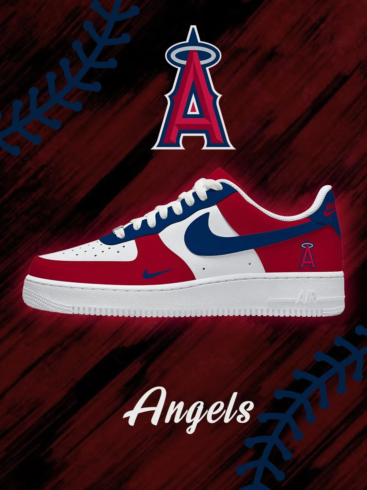 Los Angeles Baseball Custom Sneakers