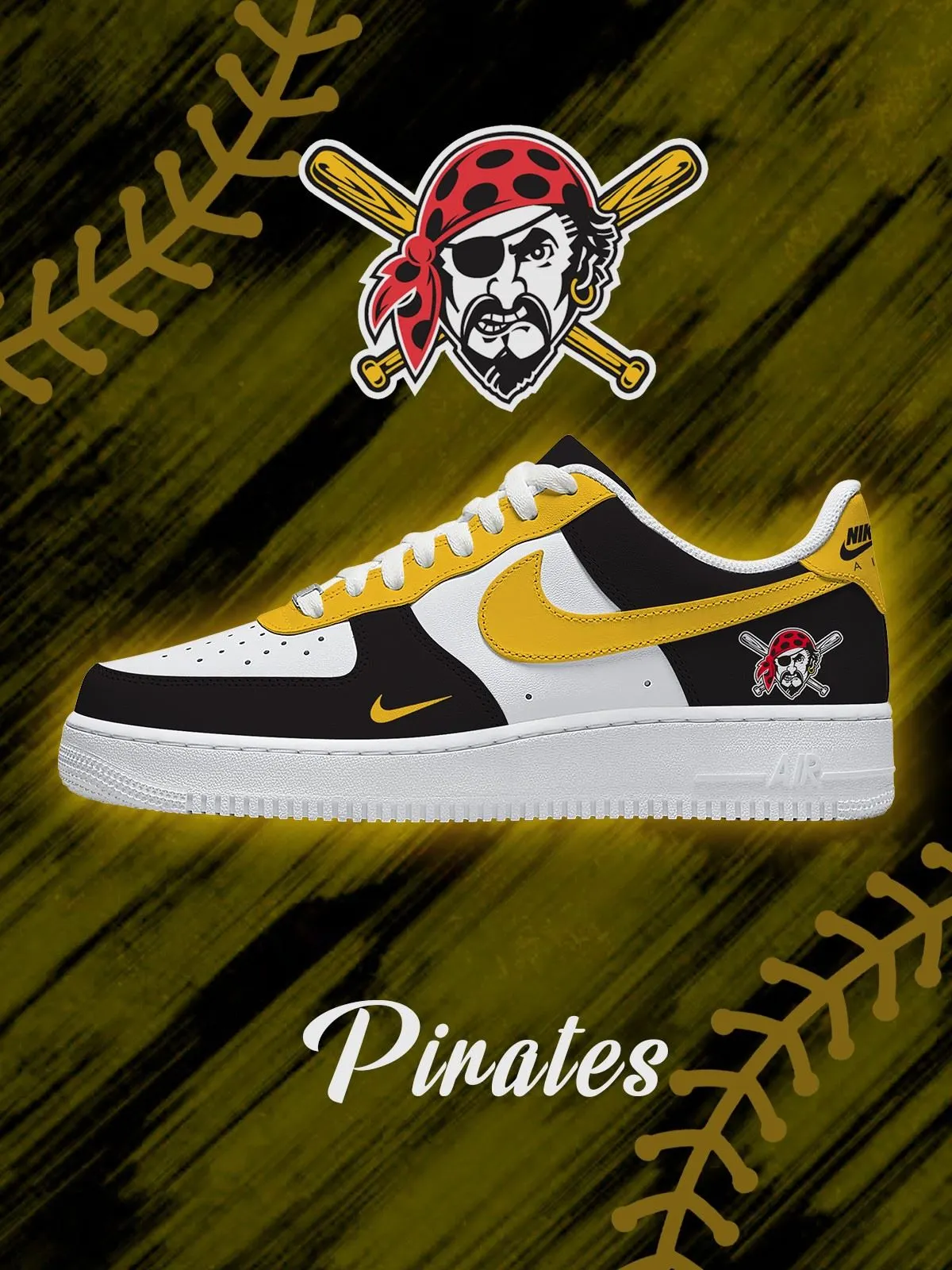 Pittsburgh Baseball Custom Sneakers