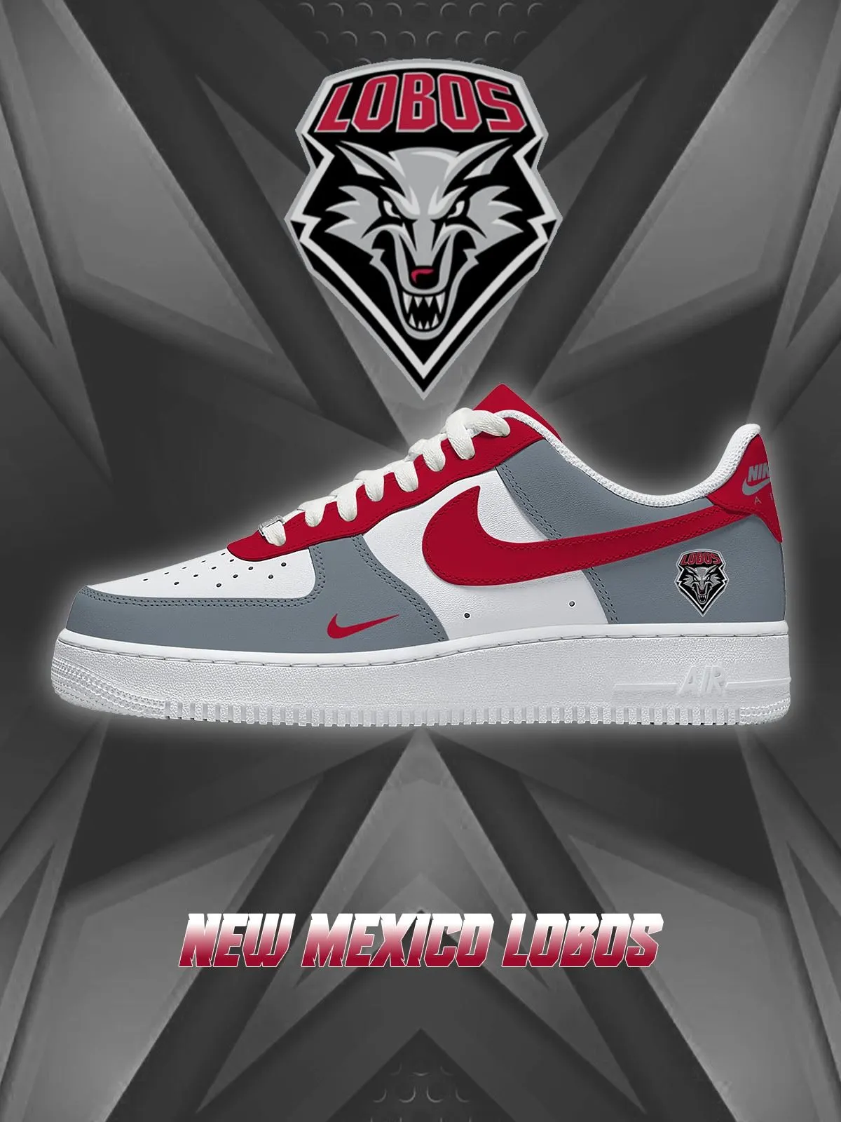 New Mexico College Custom Sneakers