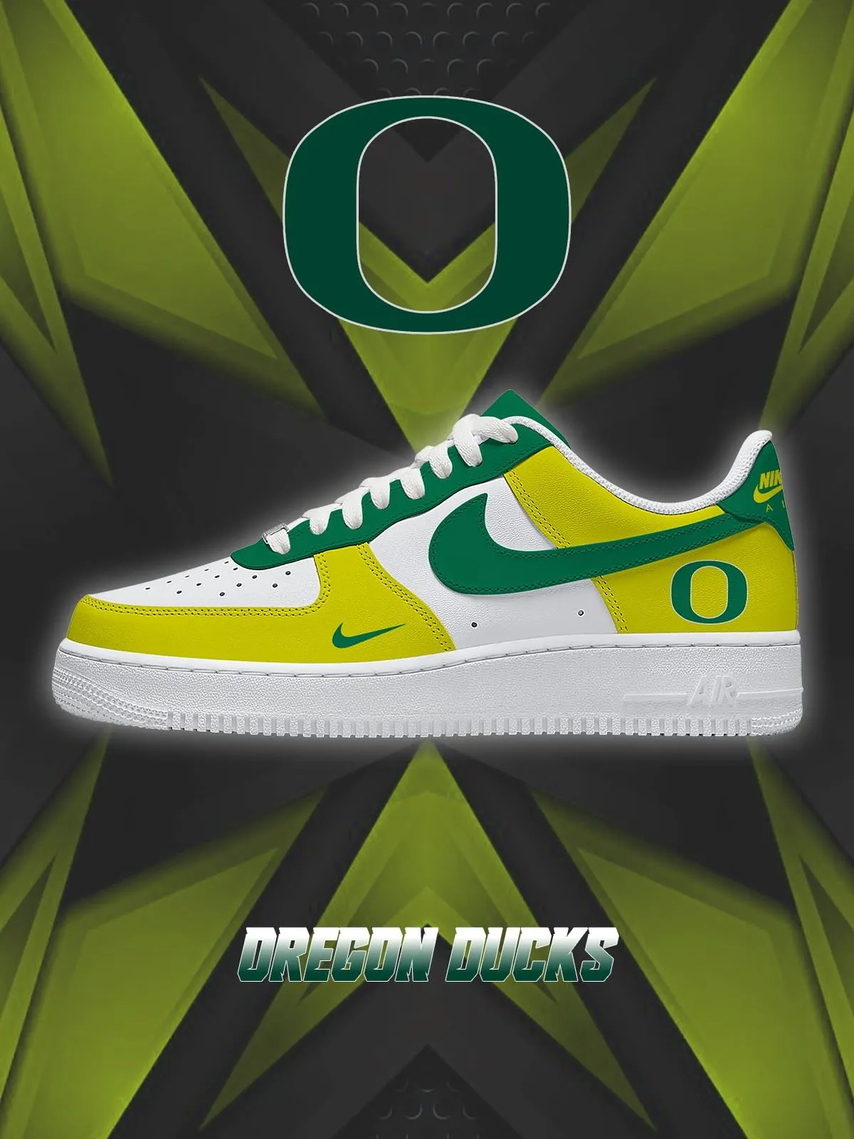 Oregon College Custom Sneakers