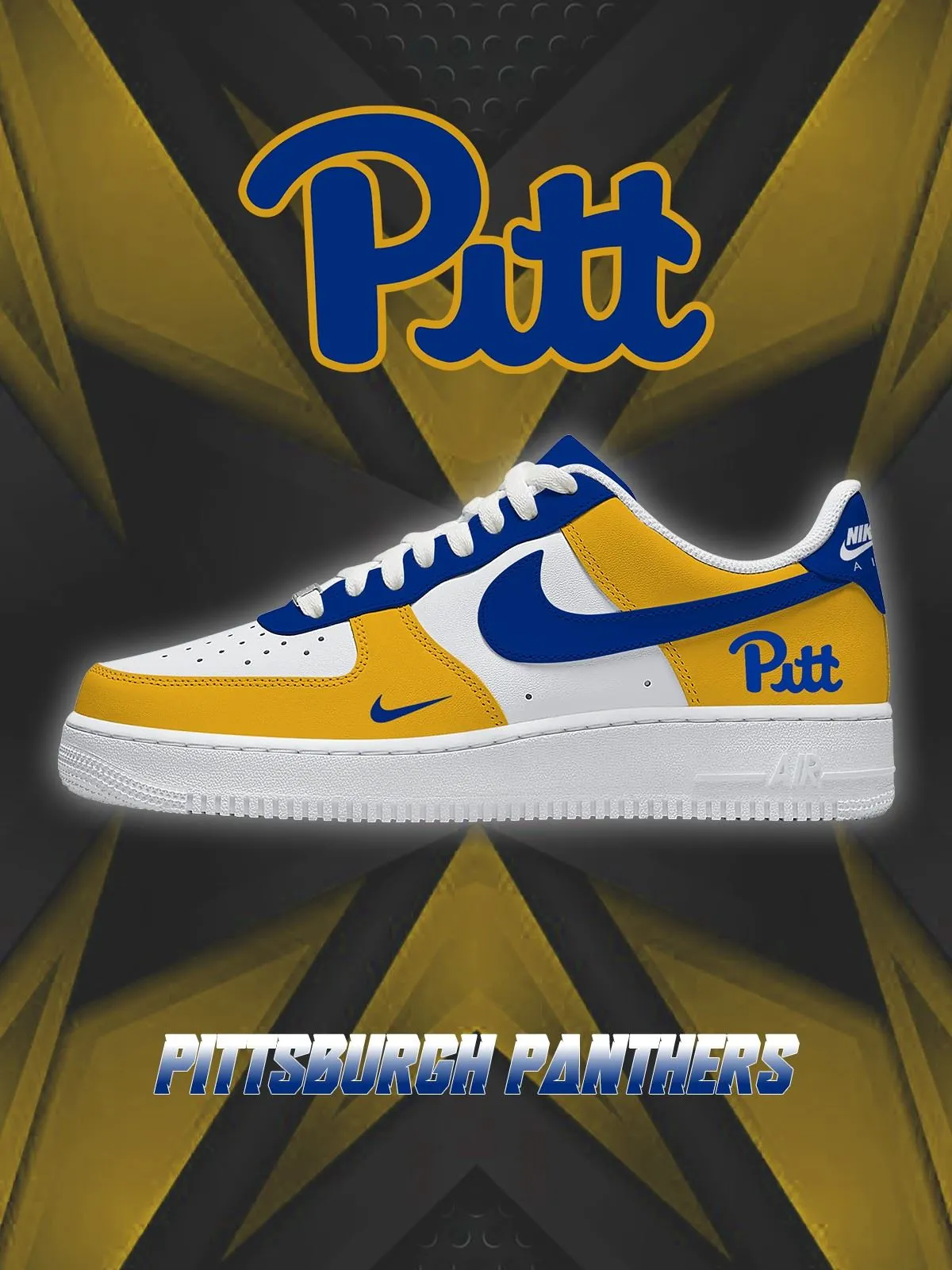 Pittsburgh College Custom Sneakers