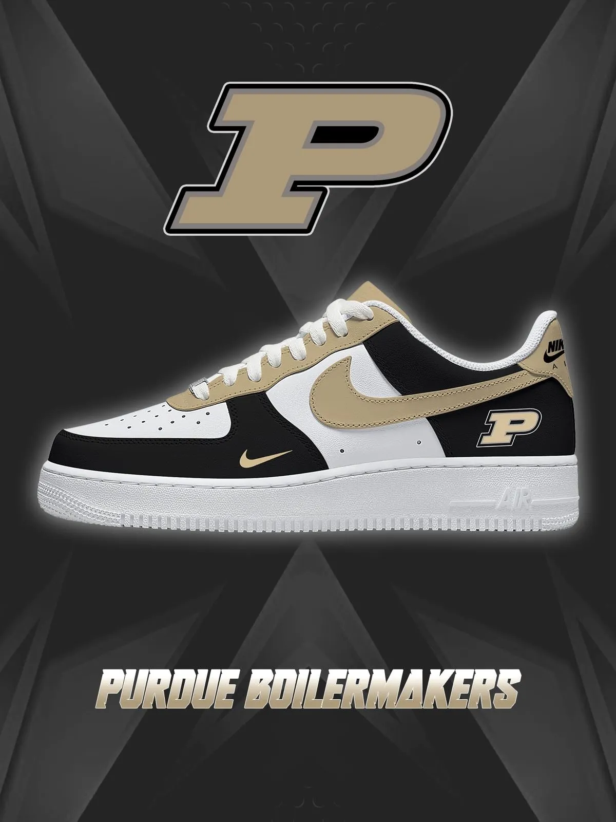 Purdue College Custom Sneakers