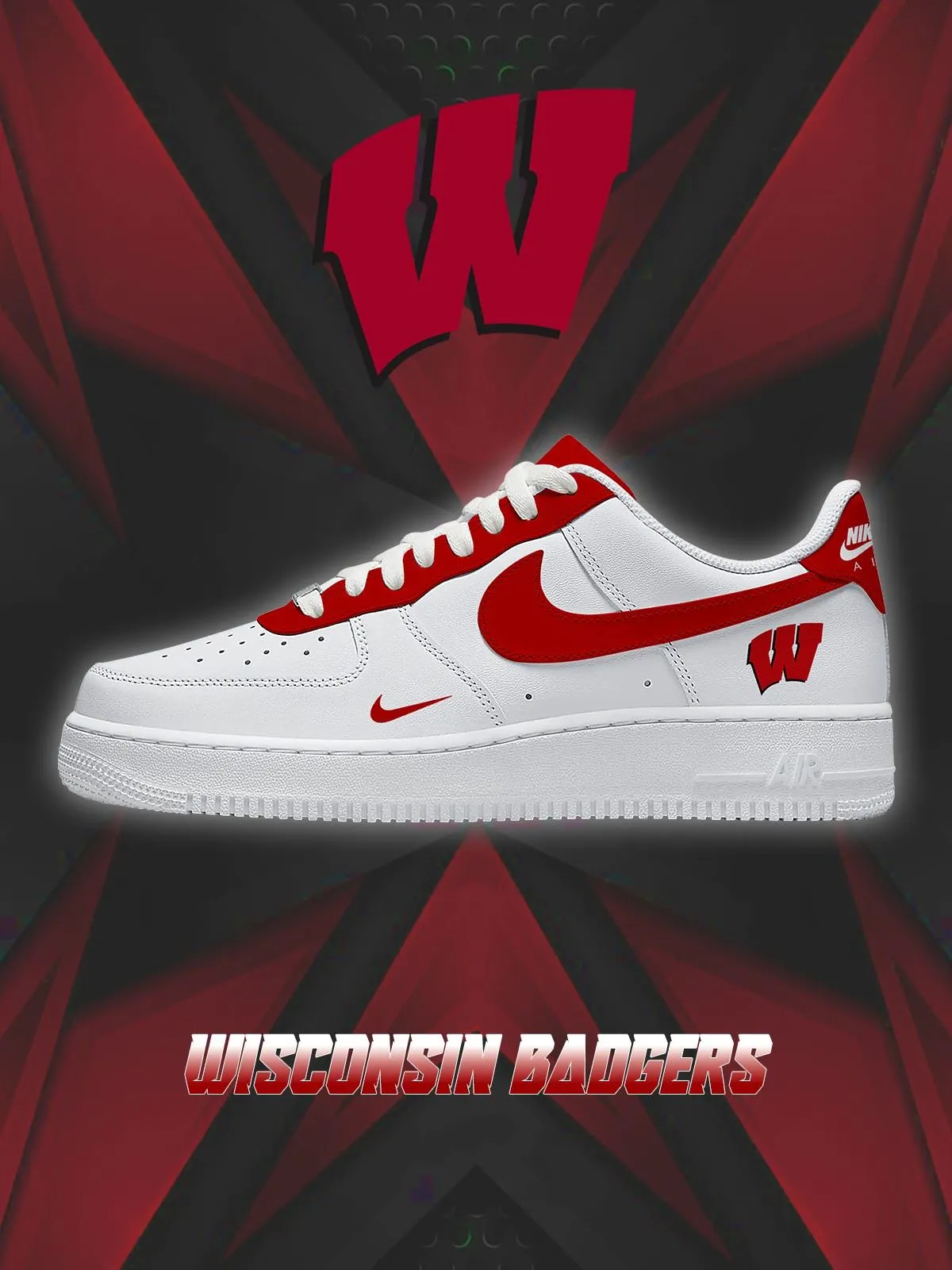Wisconsin College Custom Sneakers