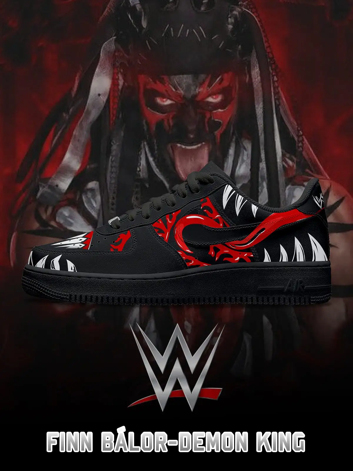 Finn Bálor-Demon King V.1 Custom Sneakers