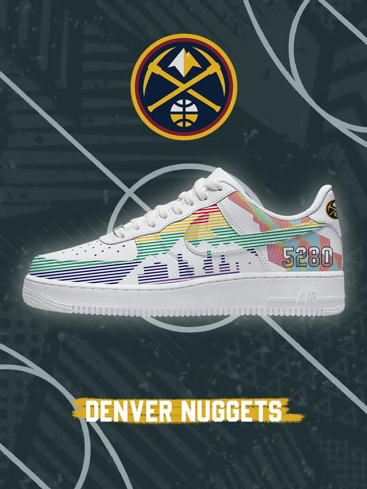 Denver Basketball V.2 Custom Sneakers