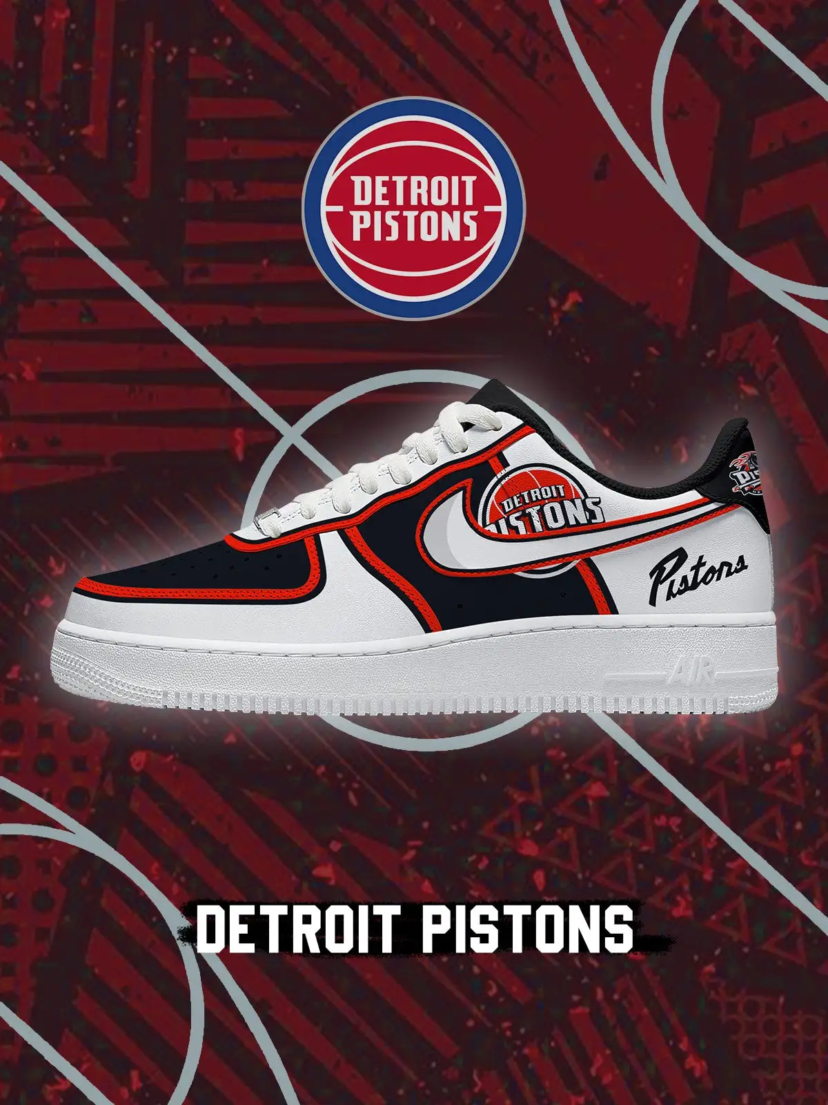Detroit Basketball V.2 Custom Sneakers