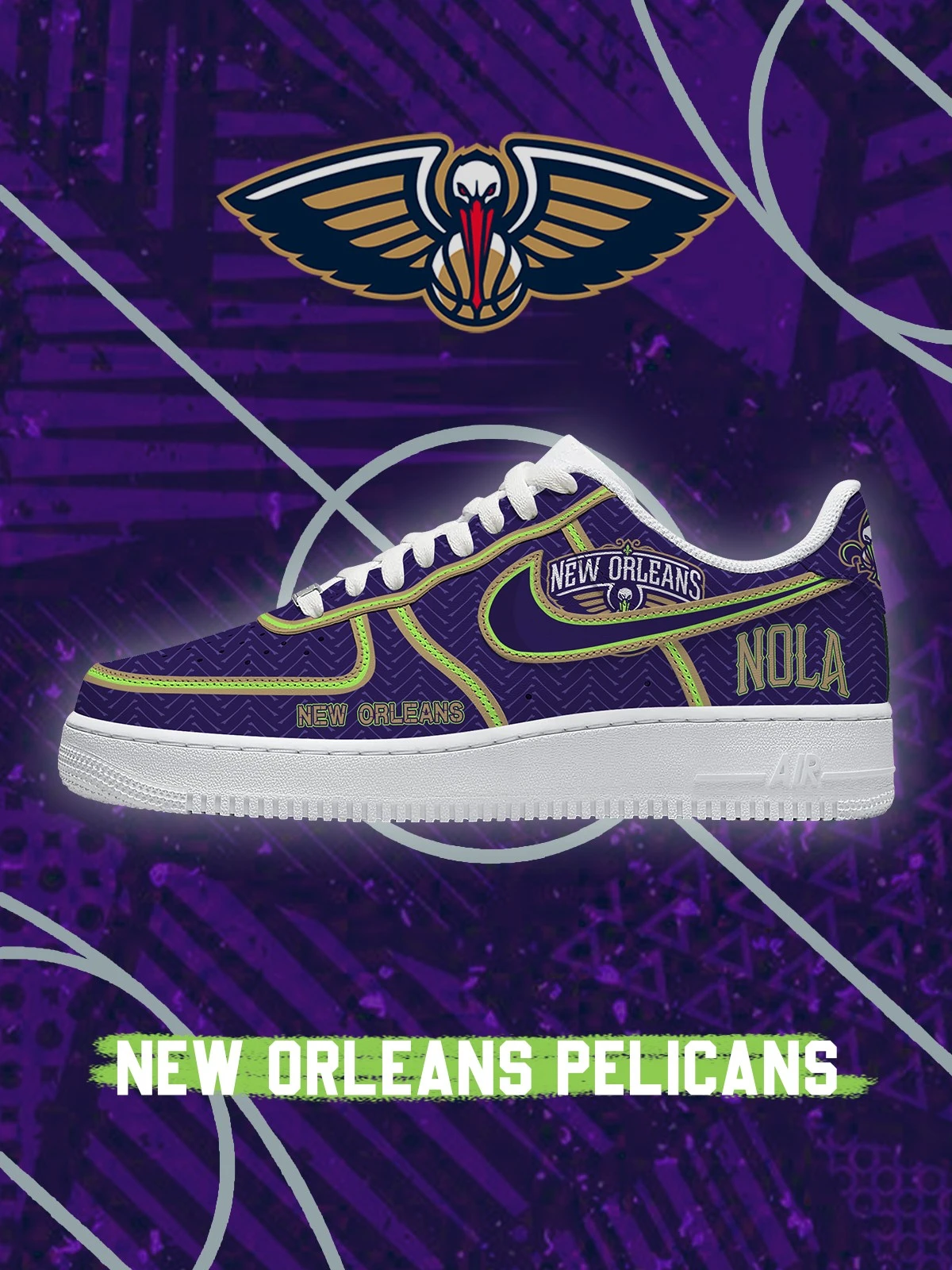 New Orleans Basketball V.2 Custom Sneakers