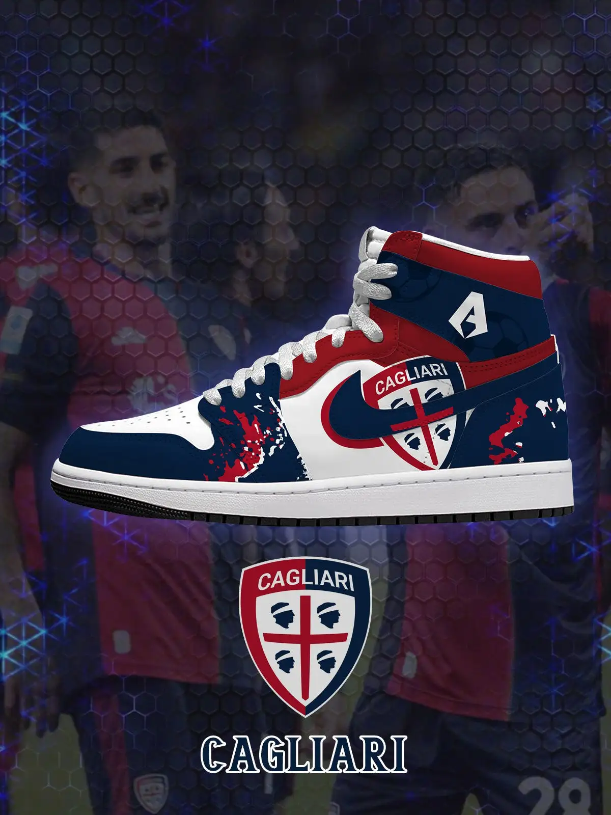 Cagliari V.1 Custom High-Top Sneakers