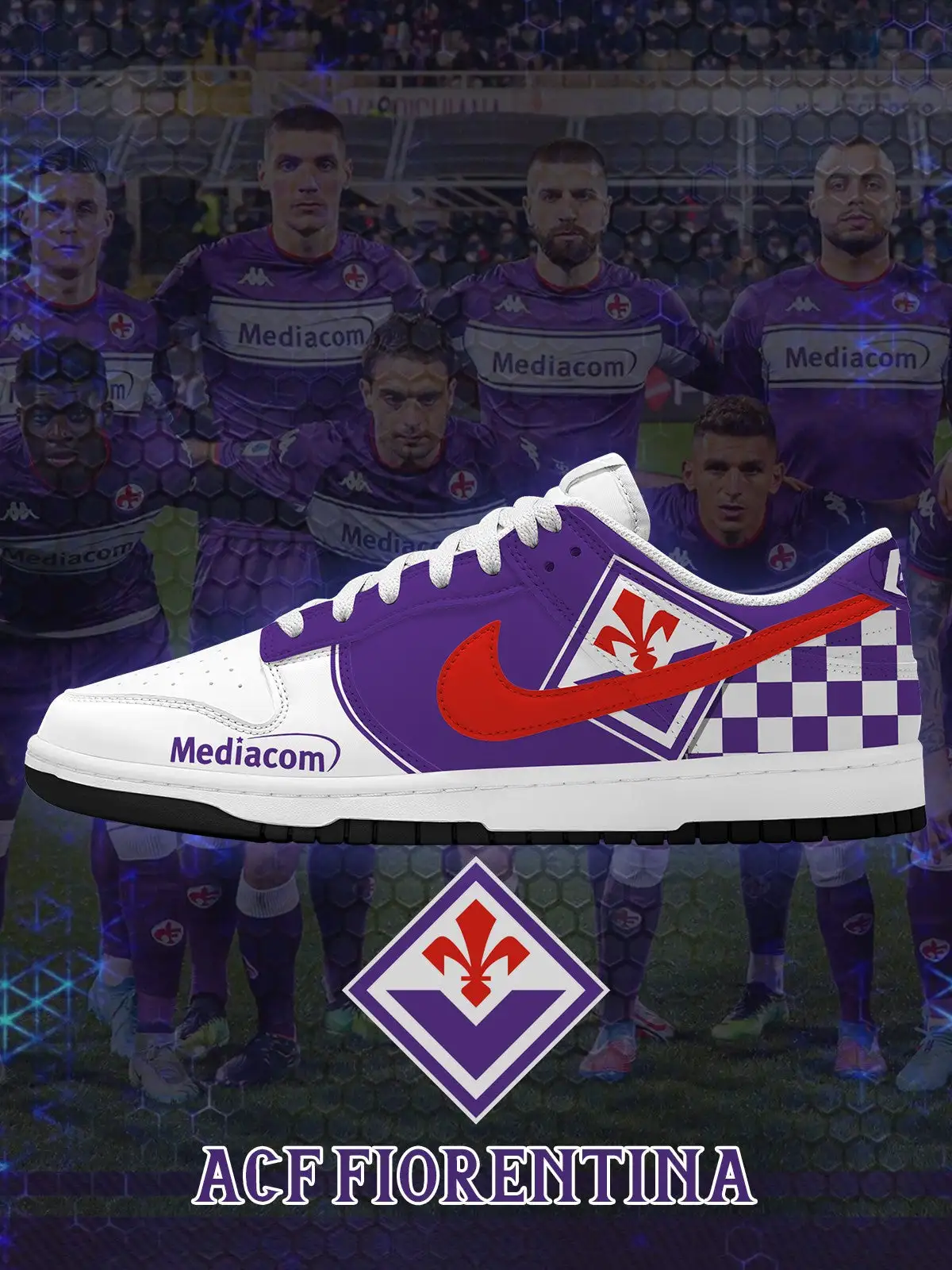 Fiorentina V.1 Custom Court-Low Sneakers