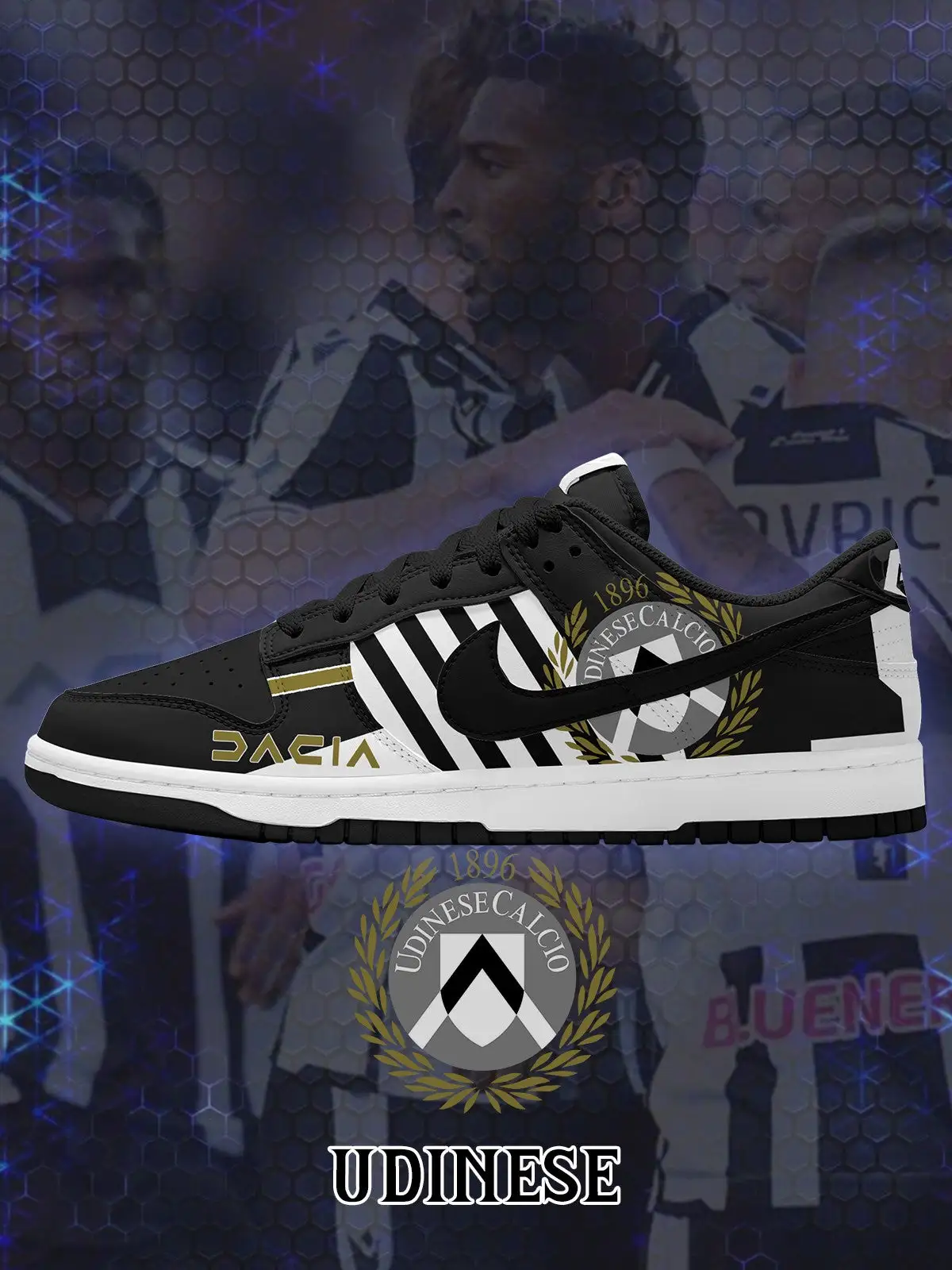 Udinese V.1 Custom Court-Low Sneakers
